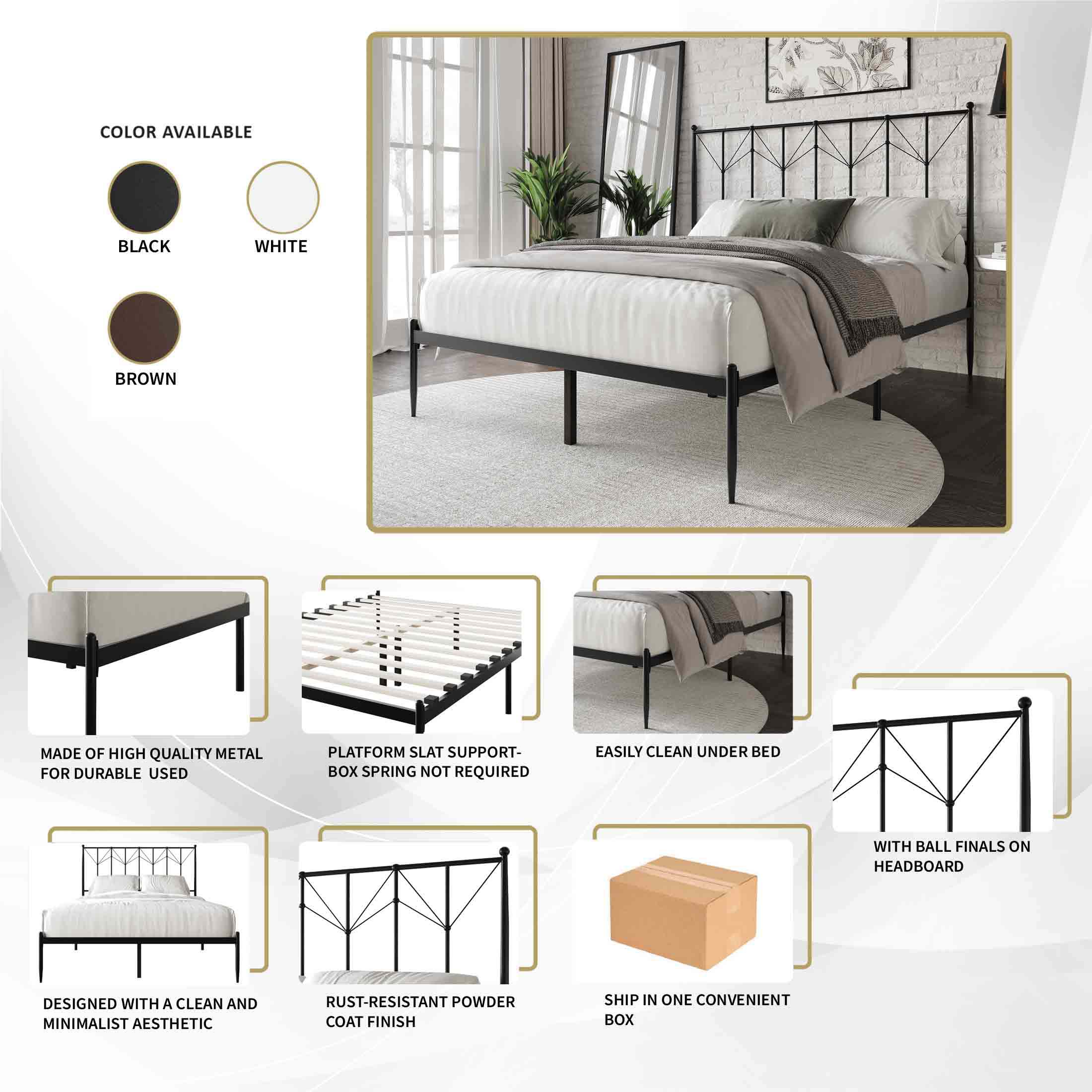 ChaletPosh CMB025KPL-BK-MT beds - View #9