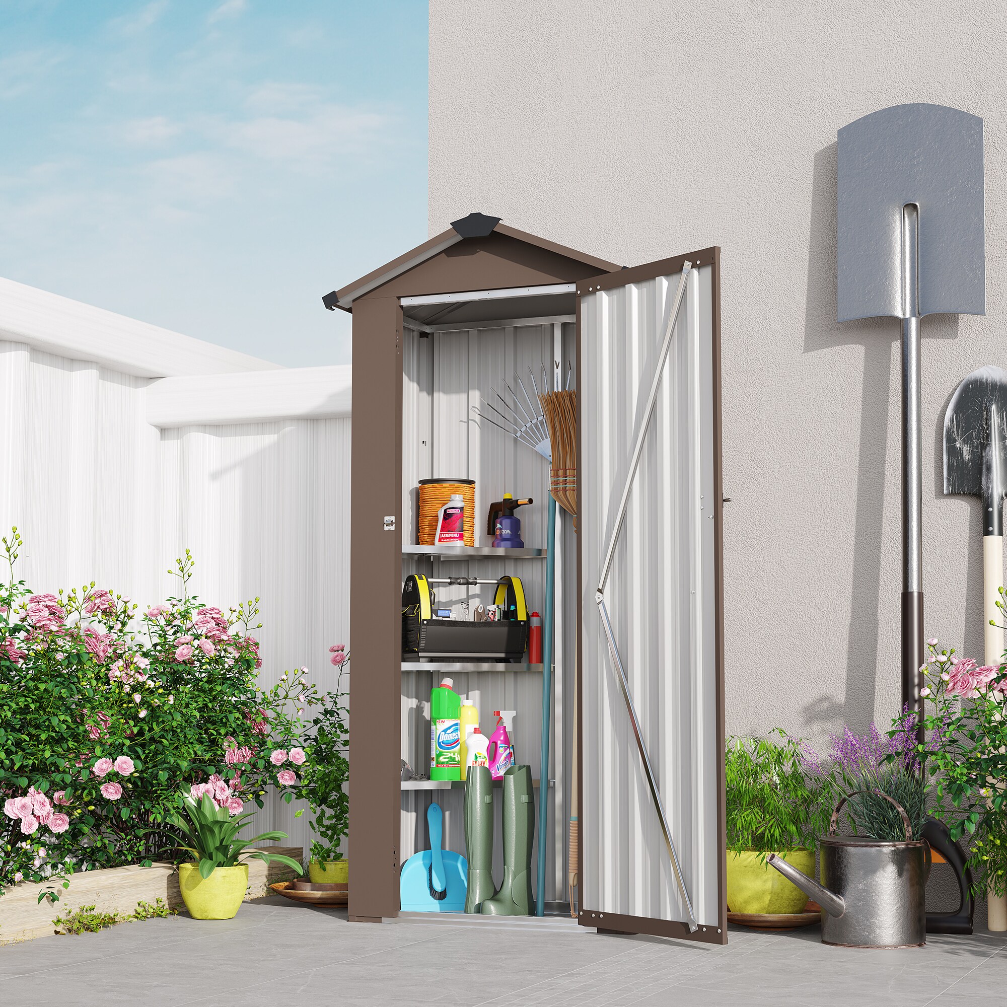 Mondawe MO-CP-83840 Metal-Storage-Buildings-Sheds - View #11
