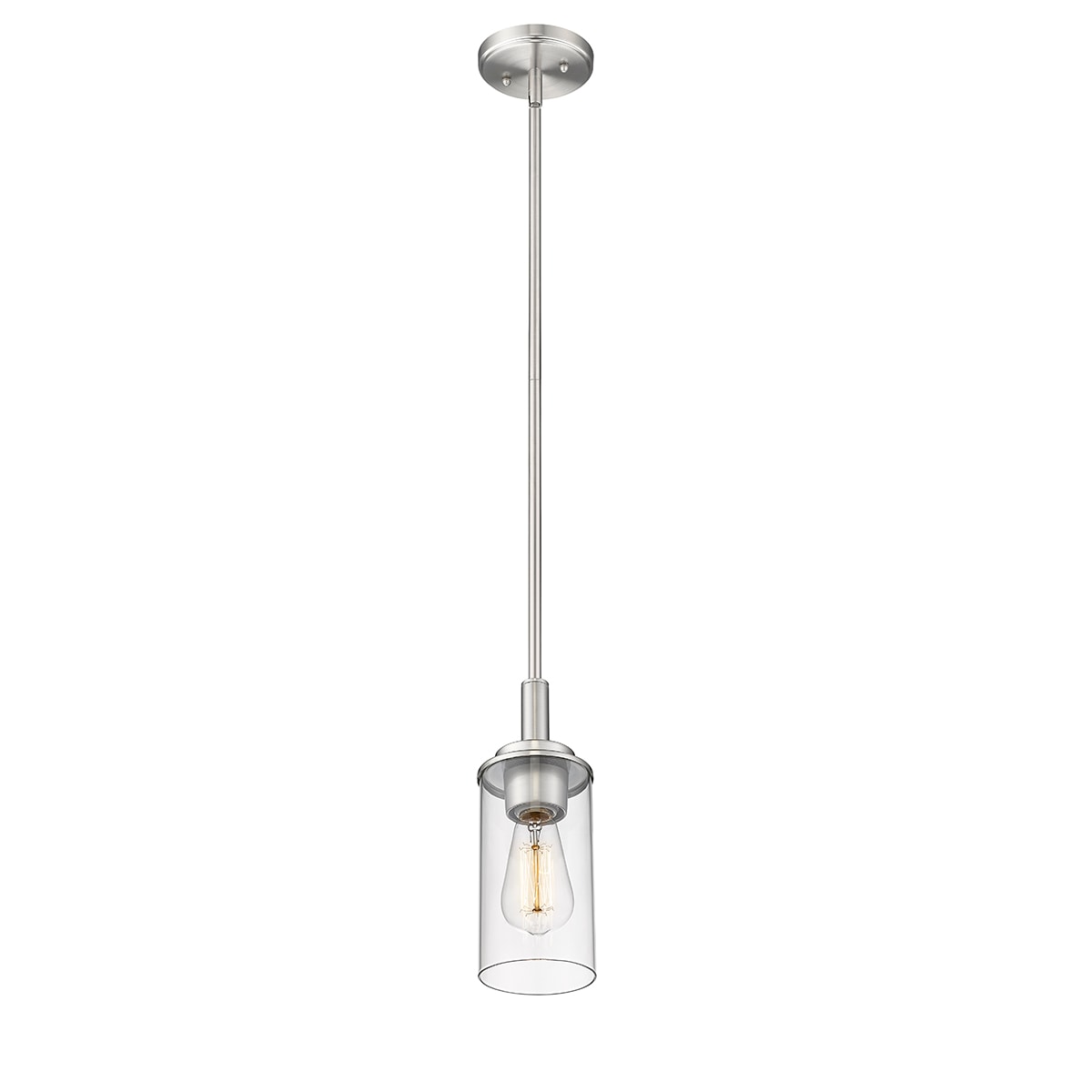 Janna 4" Brushed Nickel Mini Pendant Light