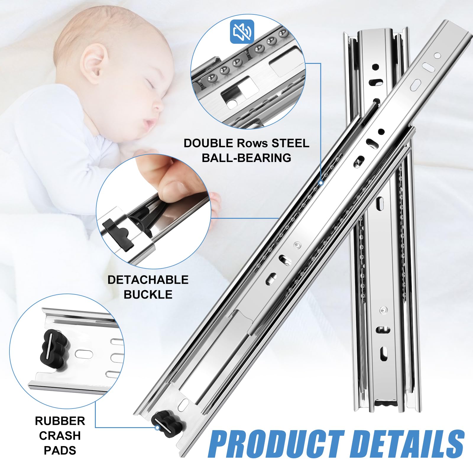 SenQWFa LDC0813Q455 Drawer-Slides - View #5