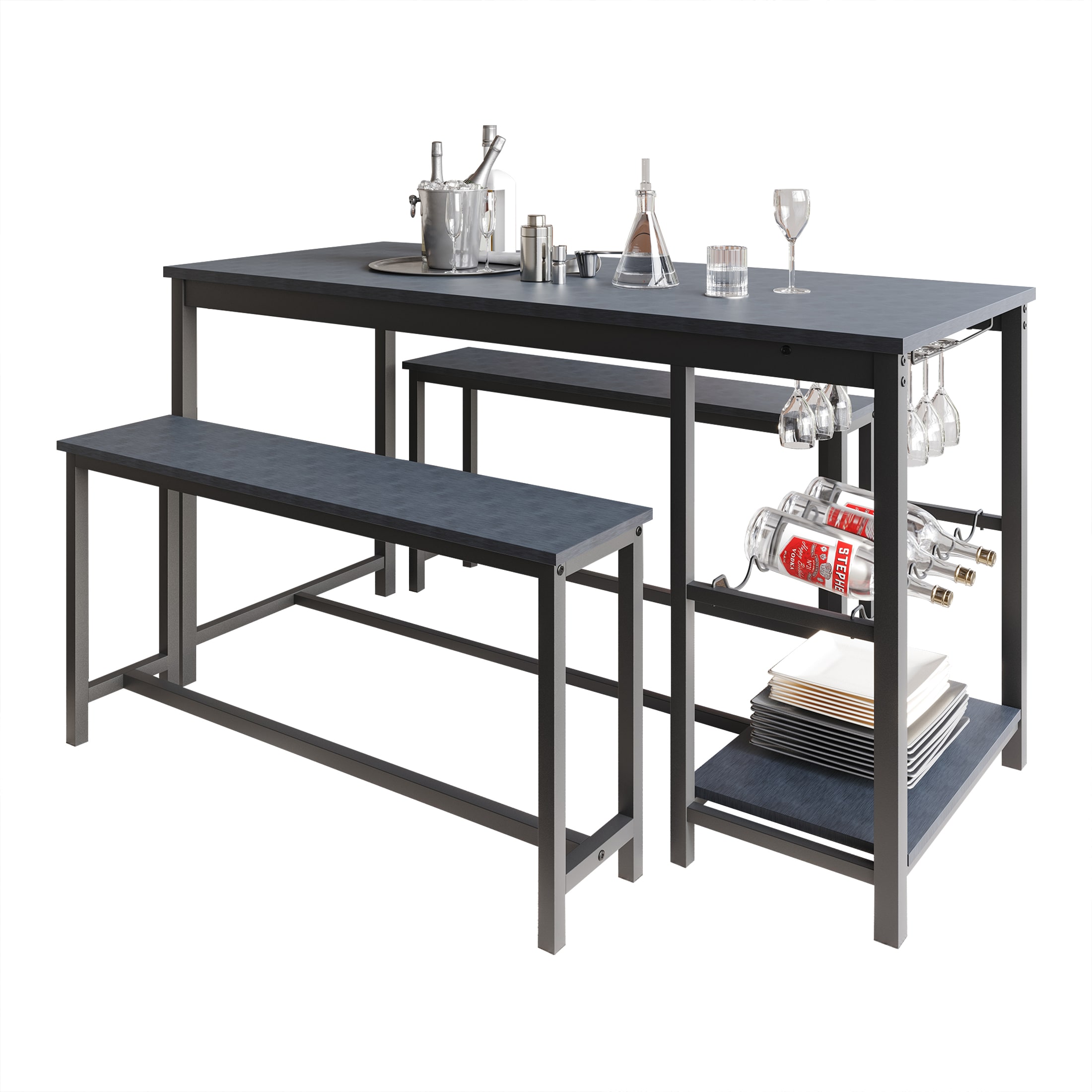 CasePiece CM669T54-BK-MT-3X Dining-Sets - View #3