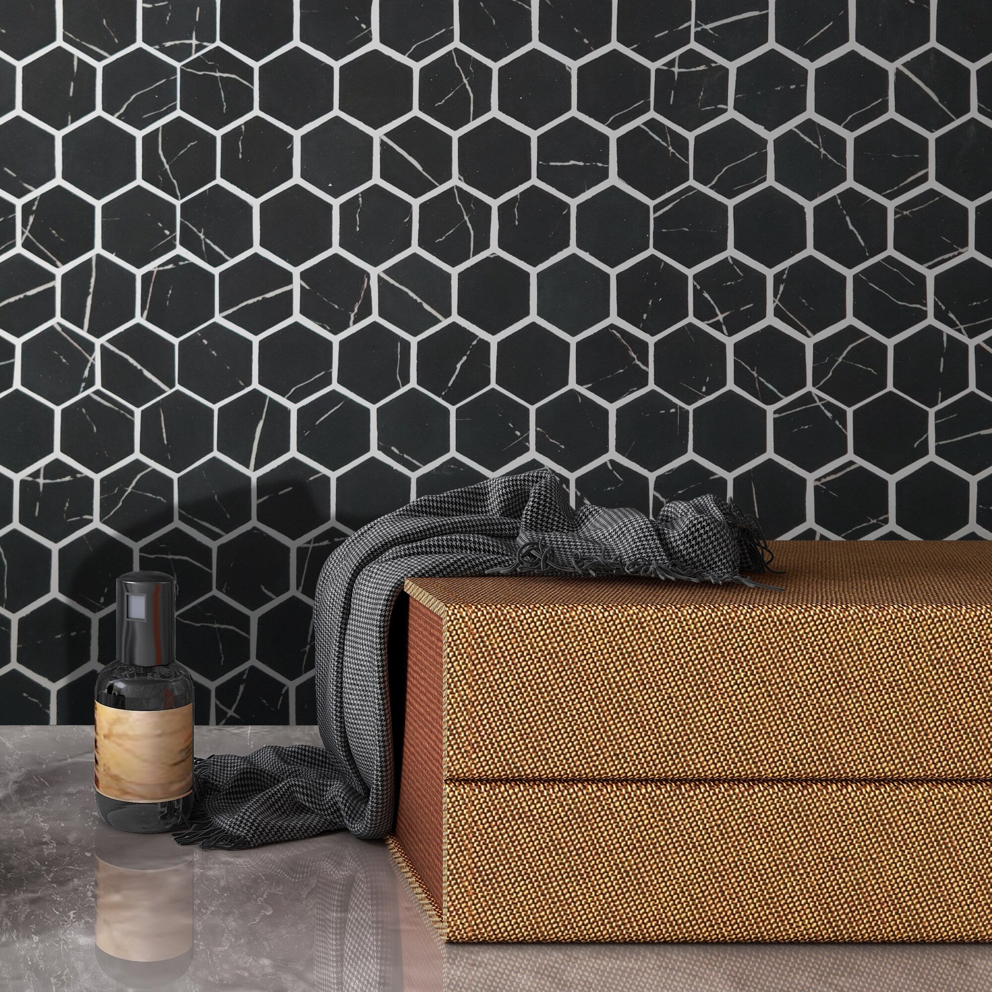 SUNWINGS HEXG-MBLK-10 Ceramic-Tile - View #9