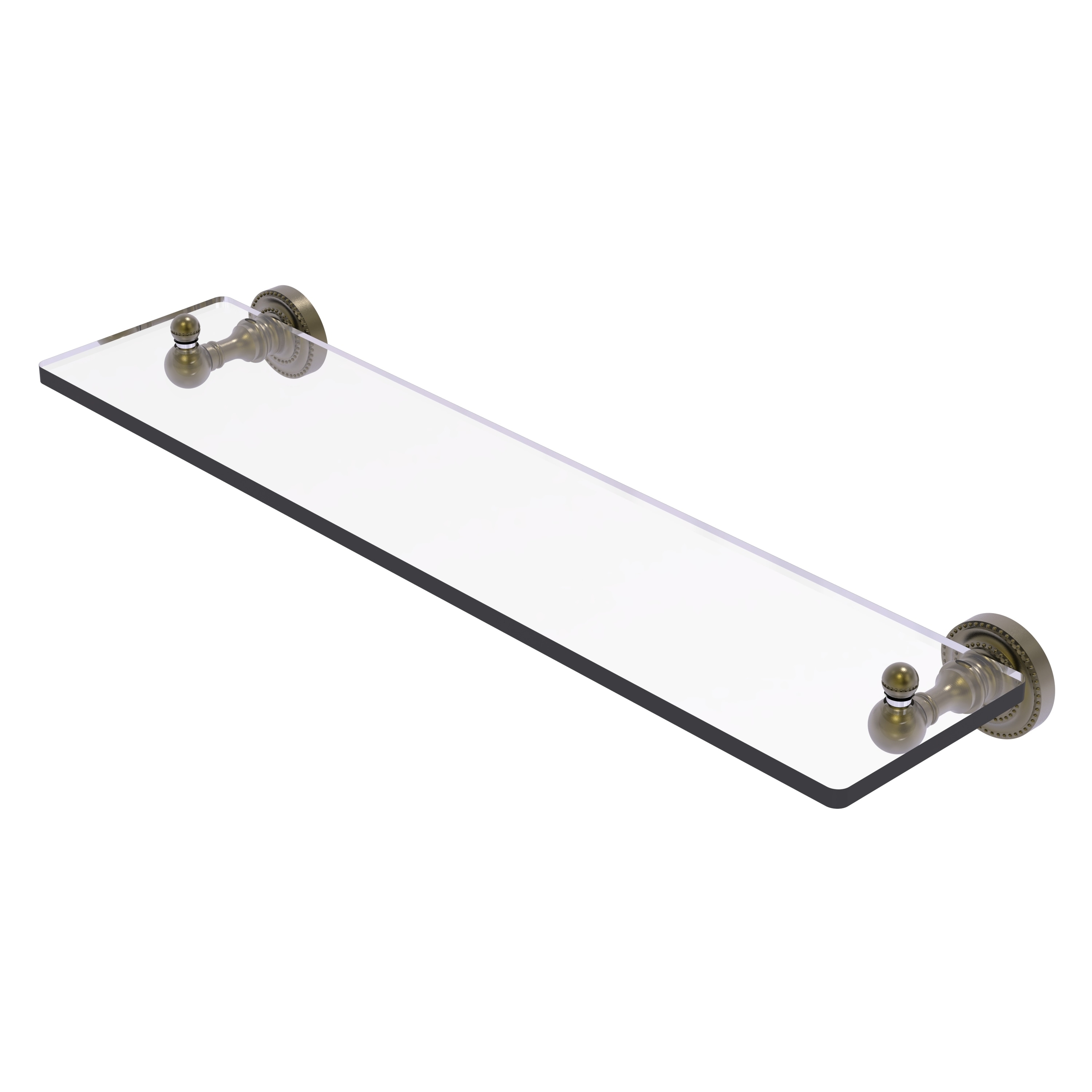 Allied Brass DT-1/22-ABR Dottingham Antique Brass Wall mount Bathroom Shelf ( 22-in x 3-in x 5-in )