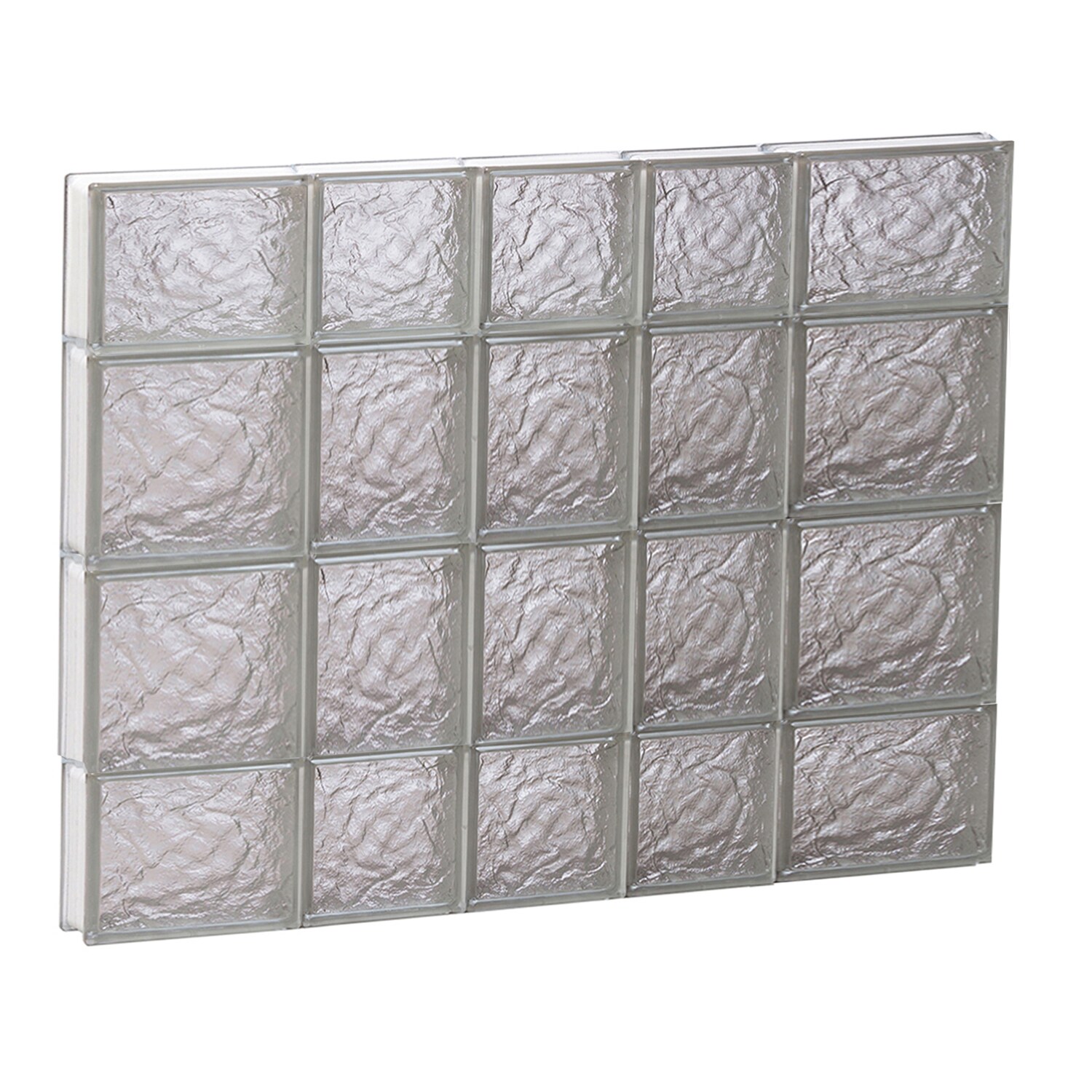 REDI2SET S3428IS Ice Glass 32-3/4-in x 27-in Frameless Replacement Glass Block Window