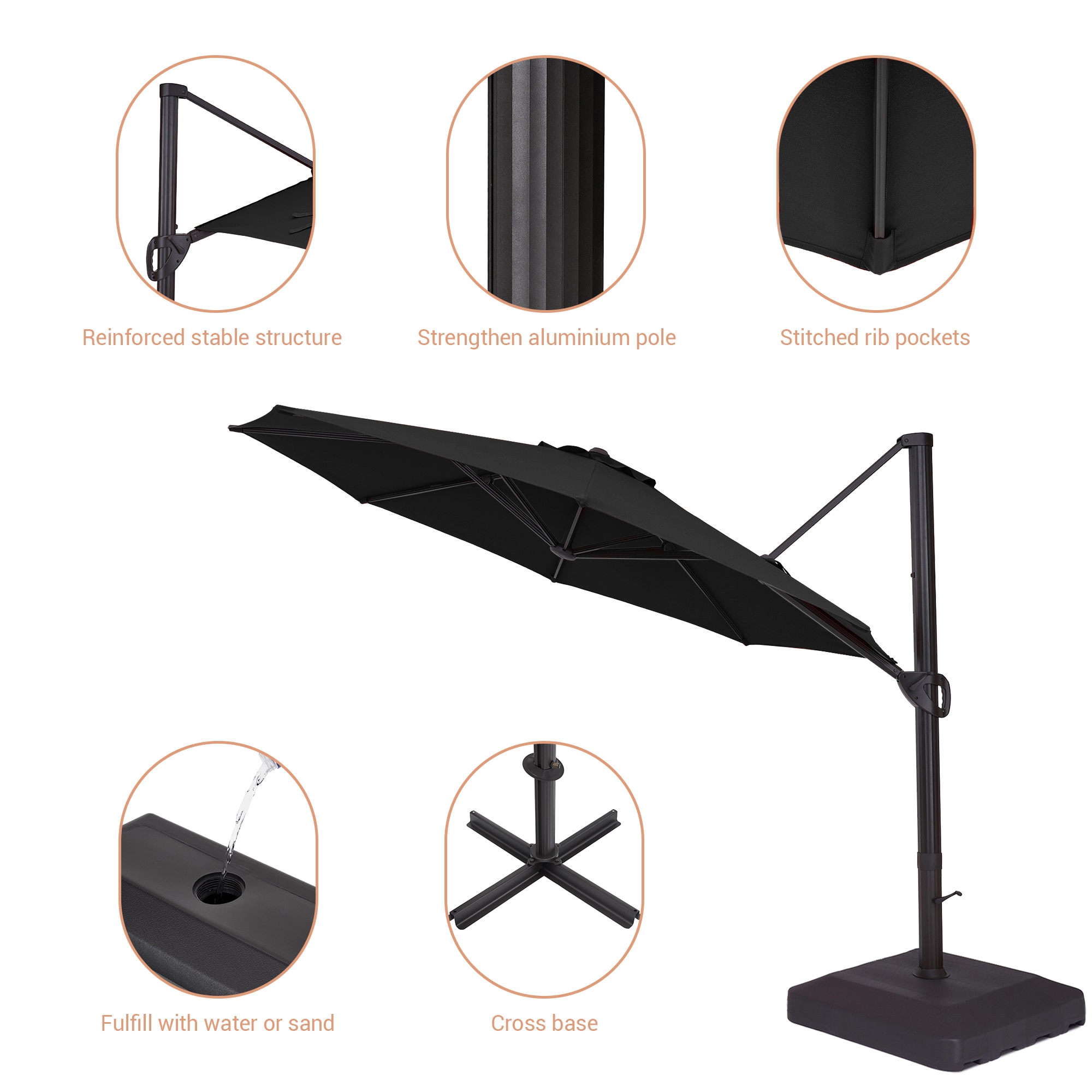 ACEGOSES LW-1159BK-LED-WB Umbrellas-2 - View #4