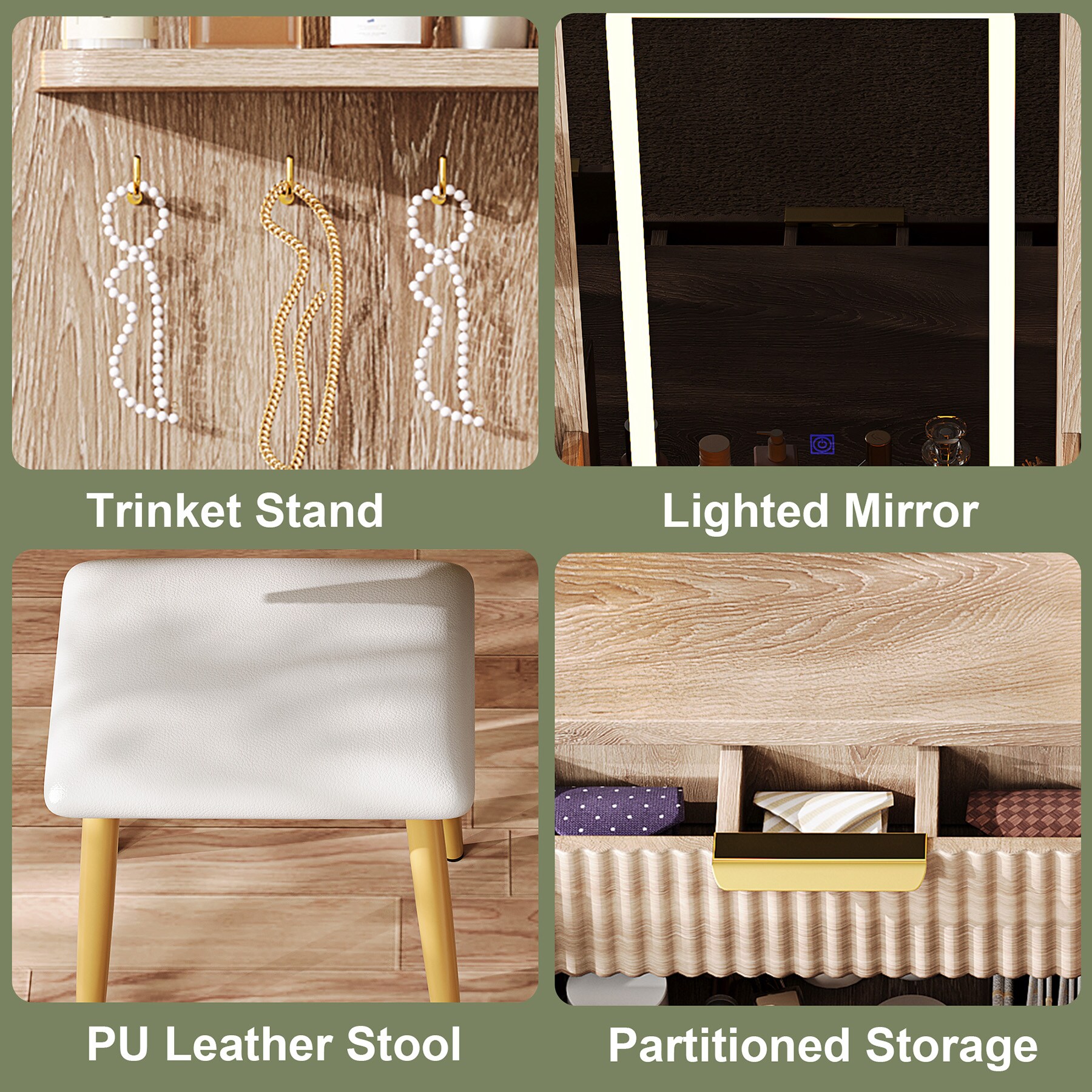 SINOFURN SYD250004WT Bedroom-Vanities - View #7