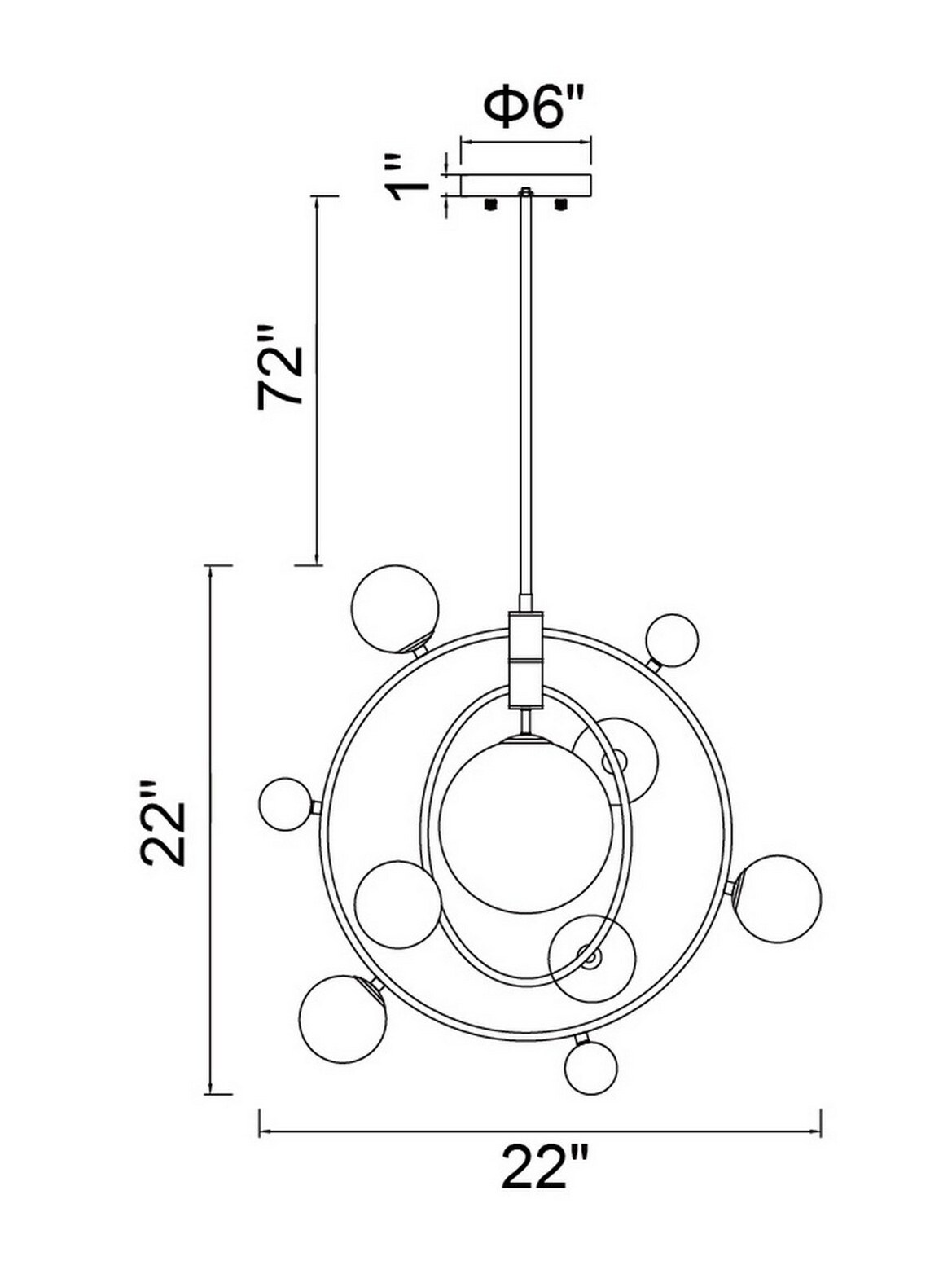 CWI Lighting 1212P22-8-169 b090015 - View #6