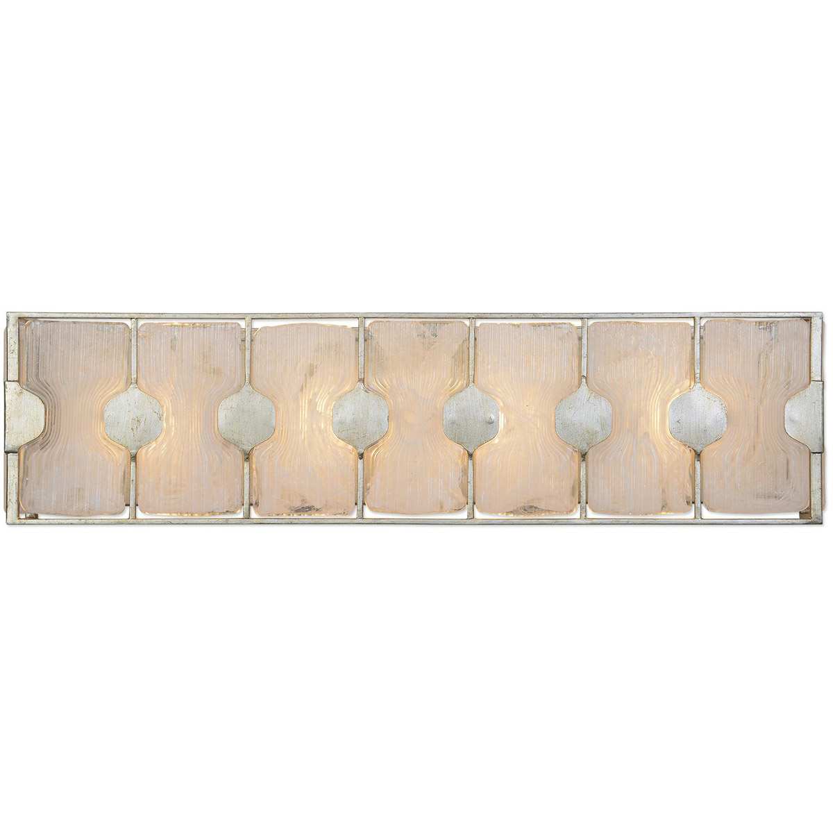 Uttermost 1006873 22867 Rene 4 Light 27 inch Silver Leaf Vanity Light Wall Light