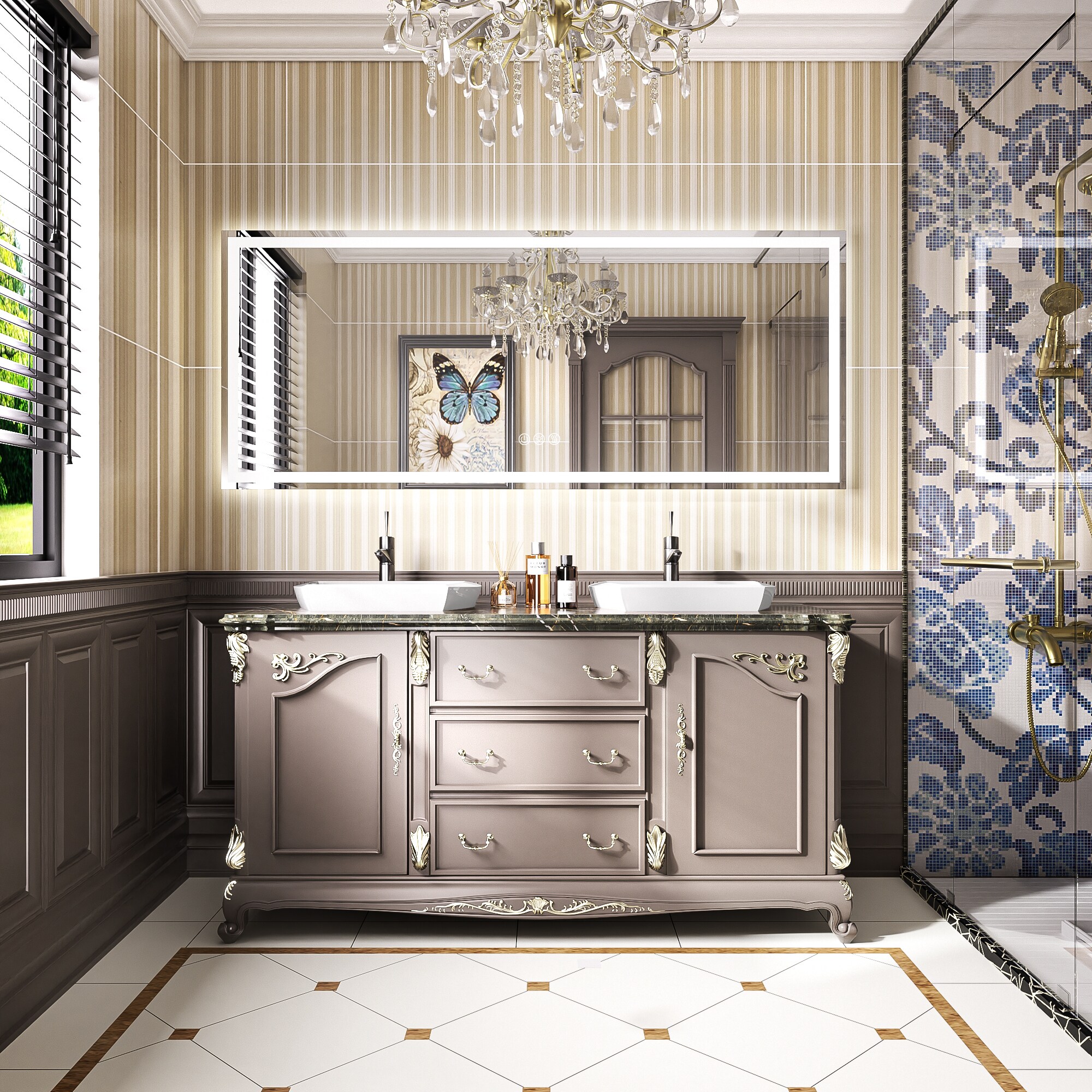 LOVMOR SF-R-GHFA7230 Framed-Bath-Mirrors - View #3