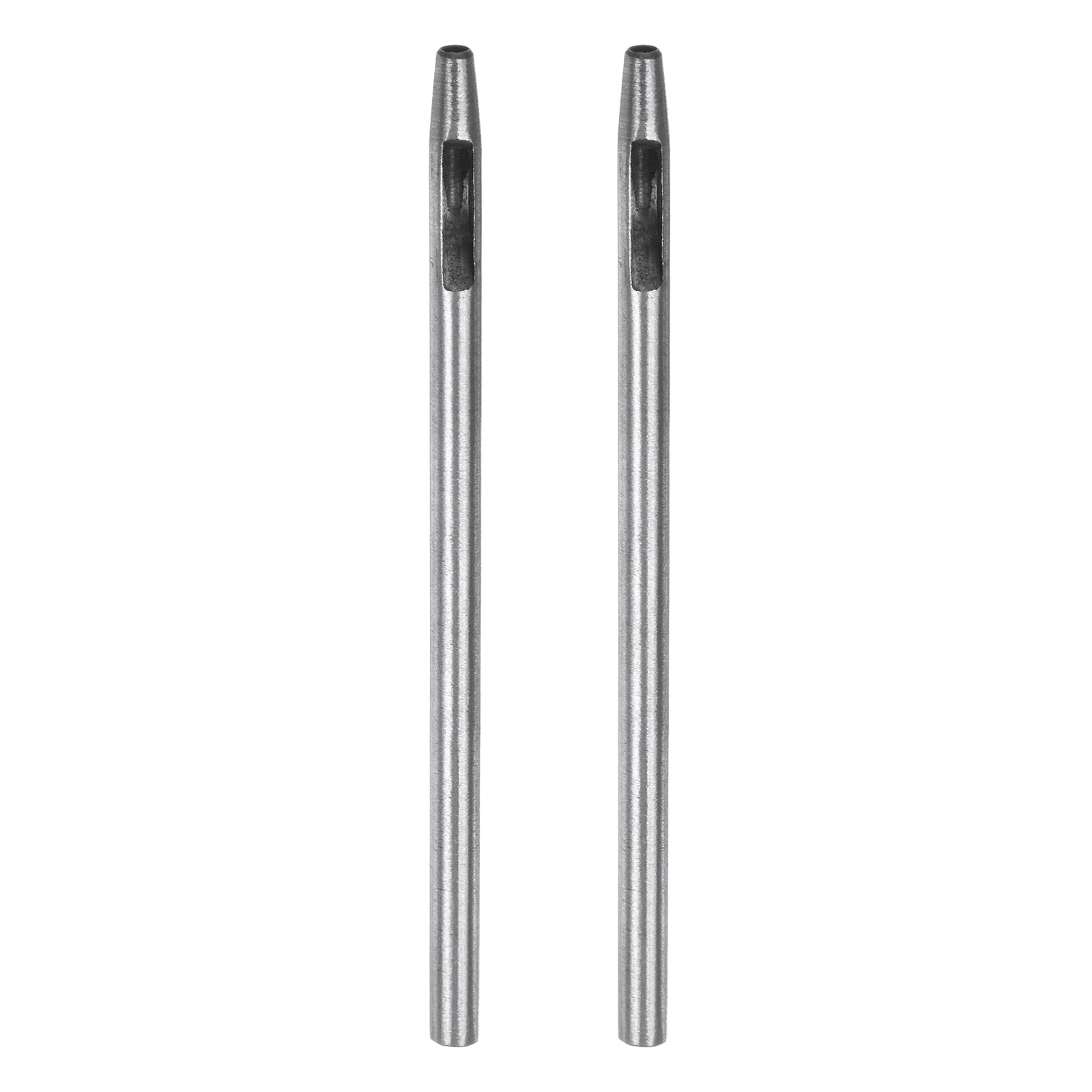 Harfington 2pcs Hollow Punch for Leather 2.5mm Round Hole Punch Tool for Belt Puncher Carbon Steel Single Punch for Watch Belt Cut Leather Craft Rubber Paper Fabric Plastic Soft Material #S26031100UX5536