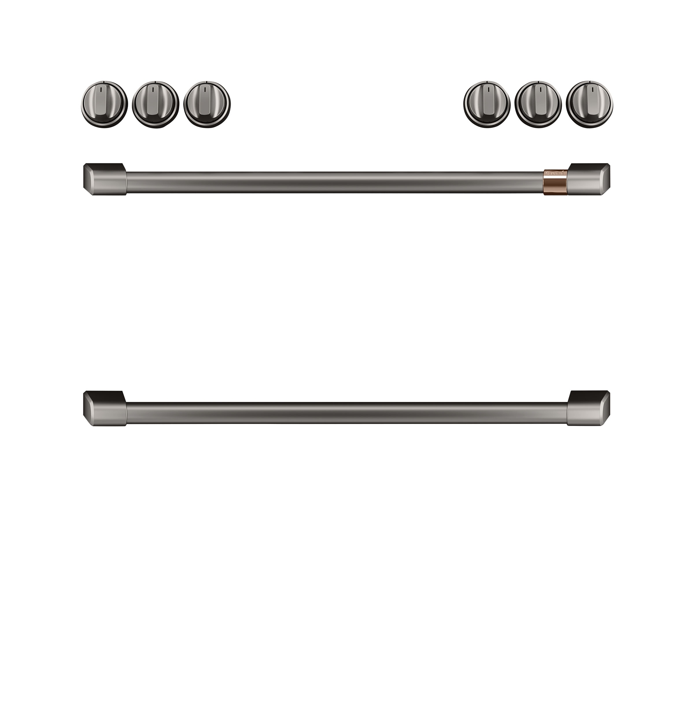 Cafe CXFCGHKPMBT 30-in Gas range Handle and knob kit ( Brushed Black )