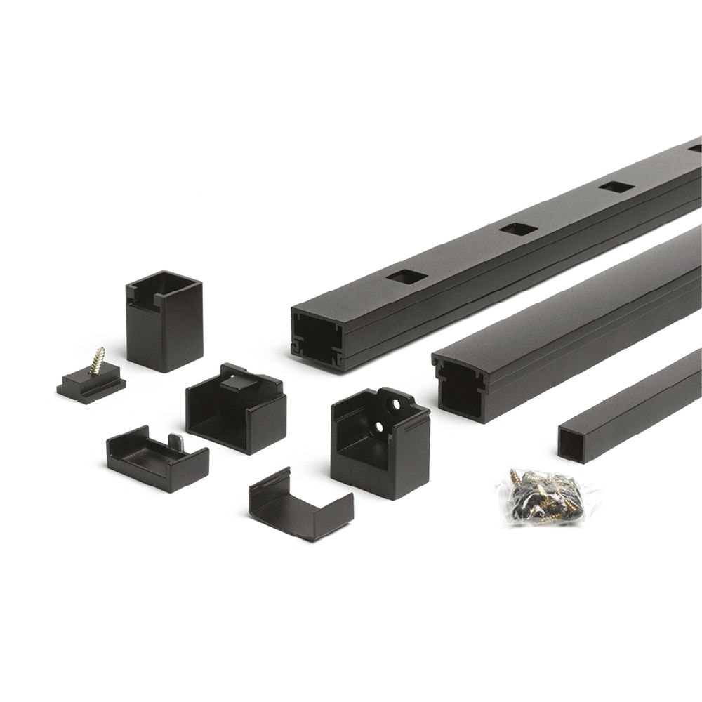 Trex 780119 Signature 8-ft x 42-in Charcoal Black Aluminum Deck Stair Rail Kit
