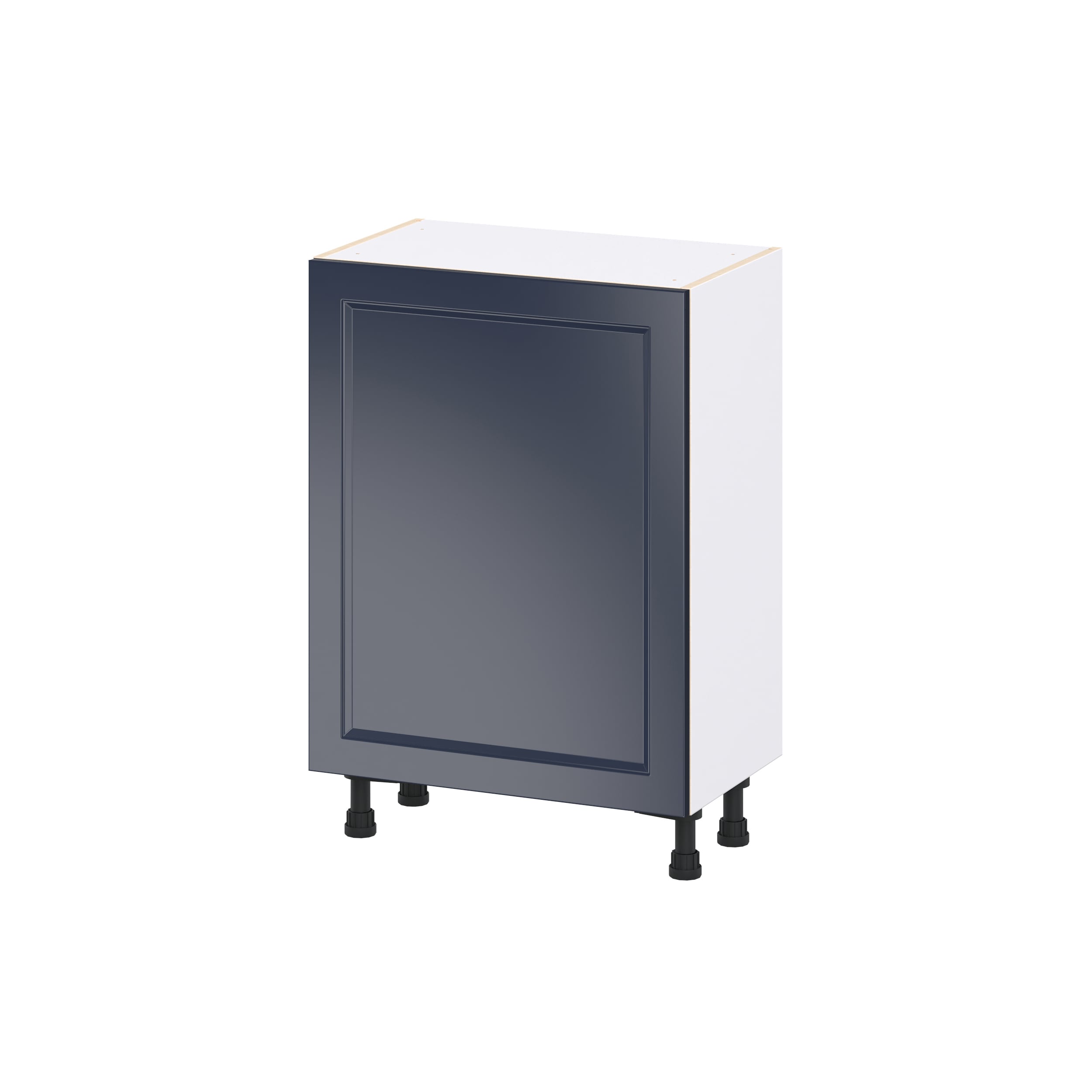 Hugo&Borg DSB2414FHI3(L/R)-LO Lorette 24-in W x 34.5-in H x 14.75-in D Navy Blue 3 -Drawers Base Fully assembled Cabinet Recessed Panel Shaker