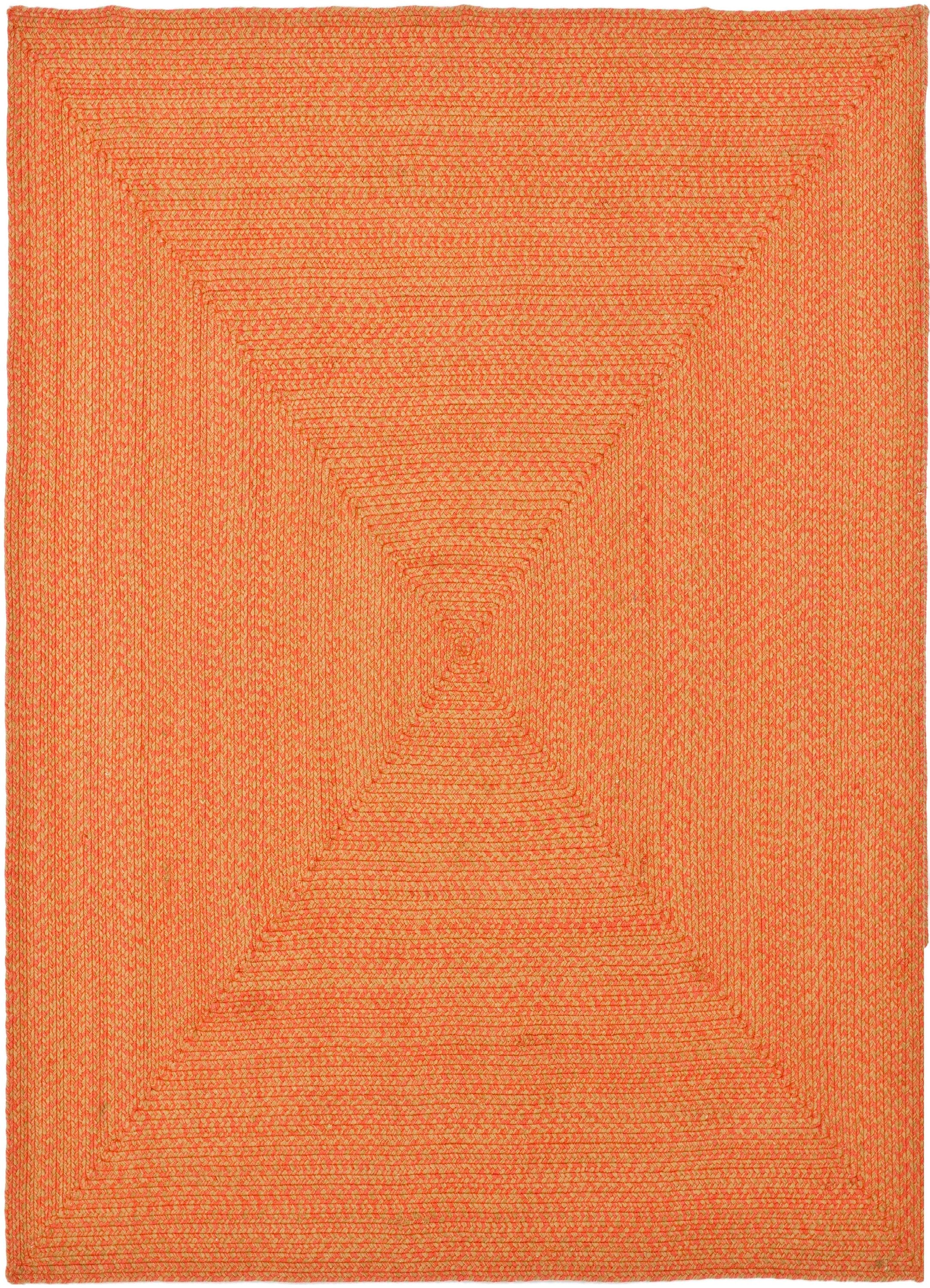 Safavieh BRD168A-8 Braided Bedford 8 x 10 (ft) Braided Cotton Multi Rectangular Indoor Solid Farmhouse/Cottage Area rug
