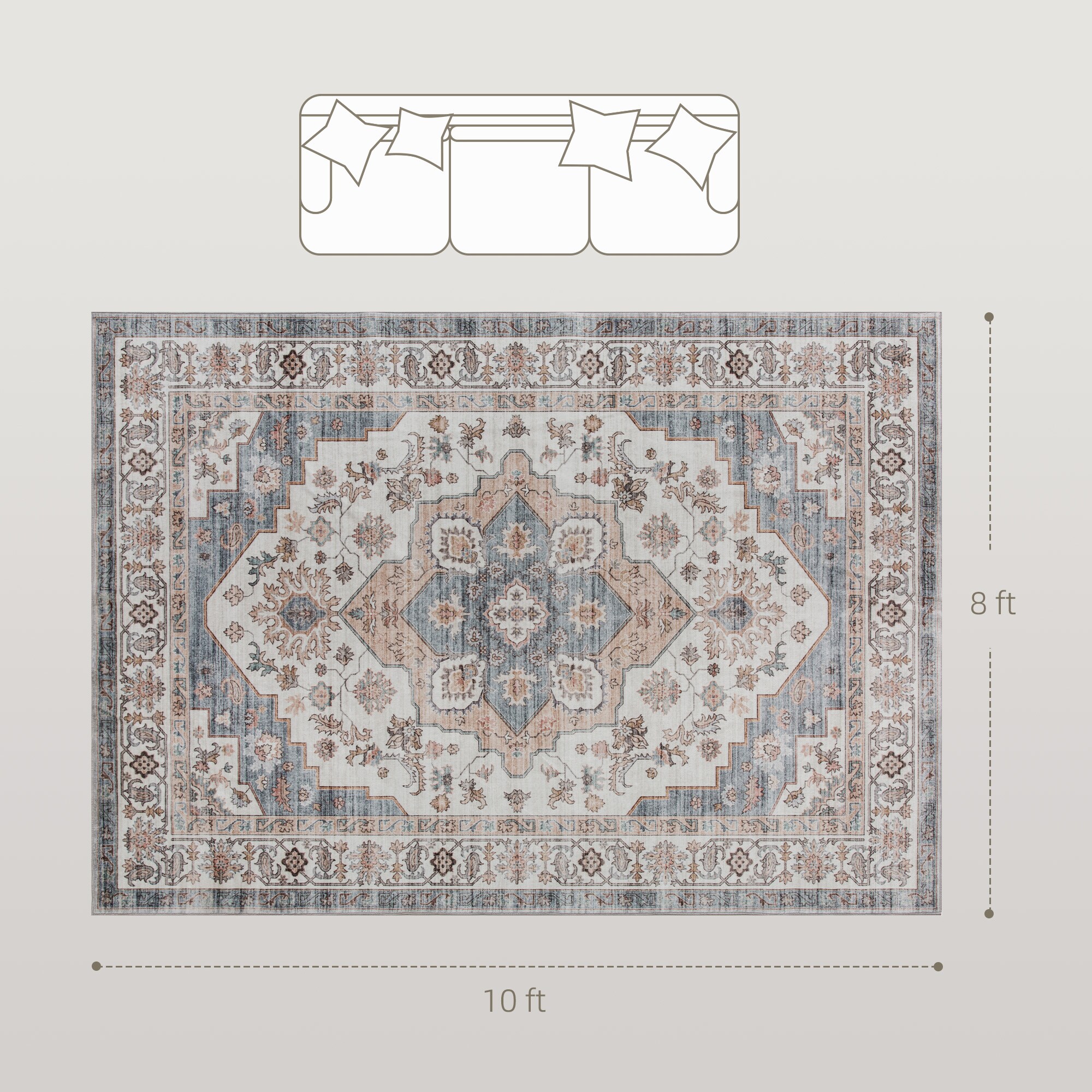 HomCom 83C-028V02MX rugs - View #3