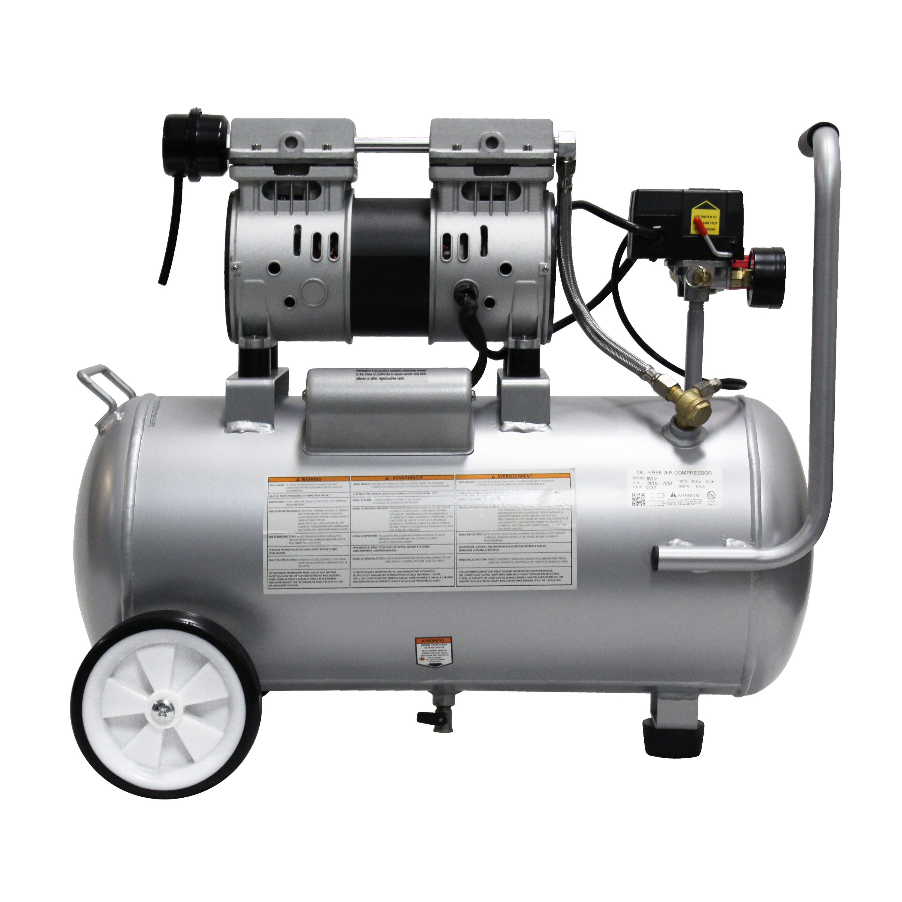 California Air Tools 8-Gallons Portable 120 Psi Horizontal Quiet Air  Compressor in the Air Compressors department at