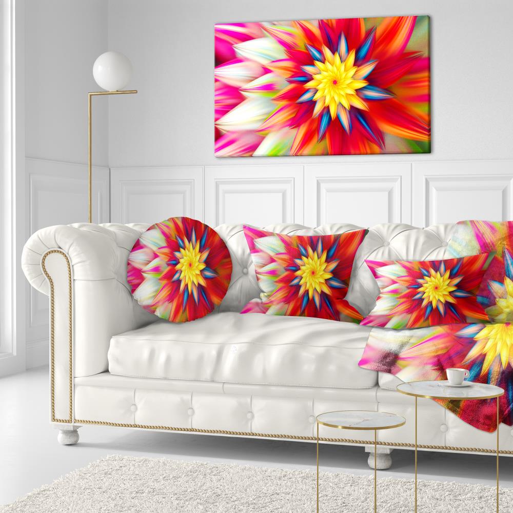 Designart CU15585-12-20 12-in x 20-in Red Indoor Decorative Pillow