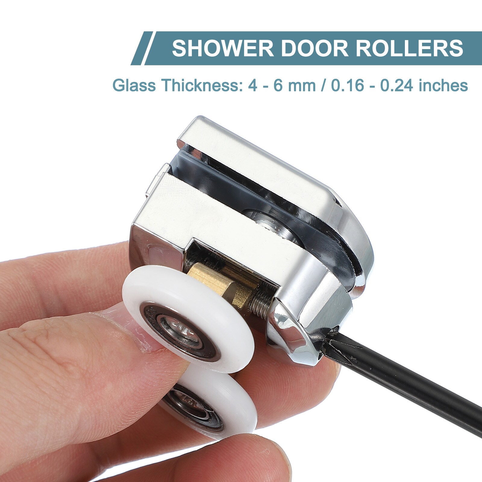Unique Bargains S25093000UX9335 Tub-Shower-Door-Rollers - View #3