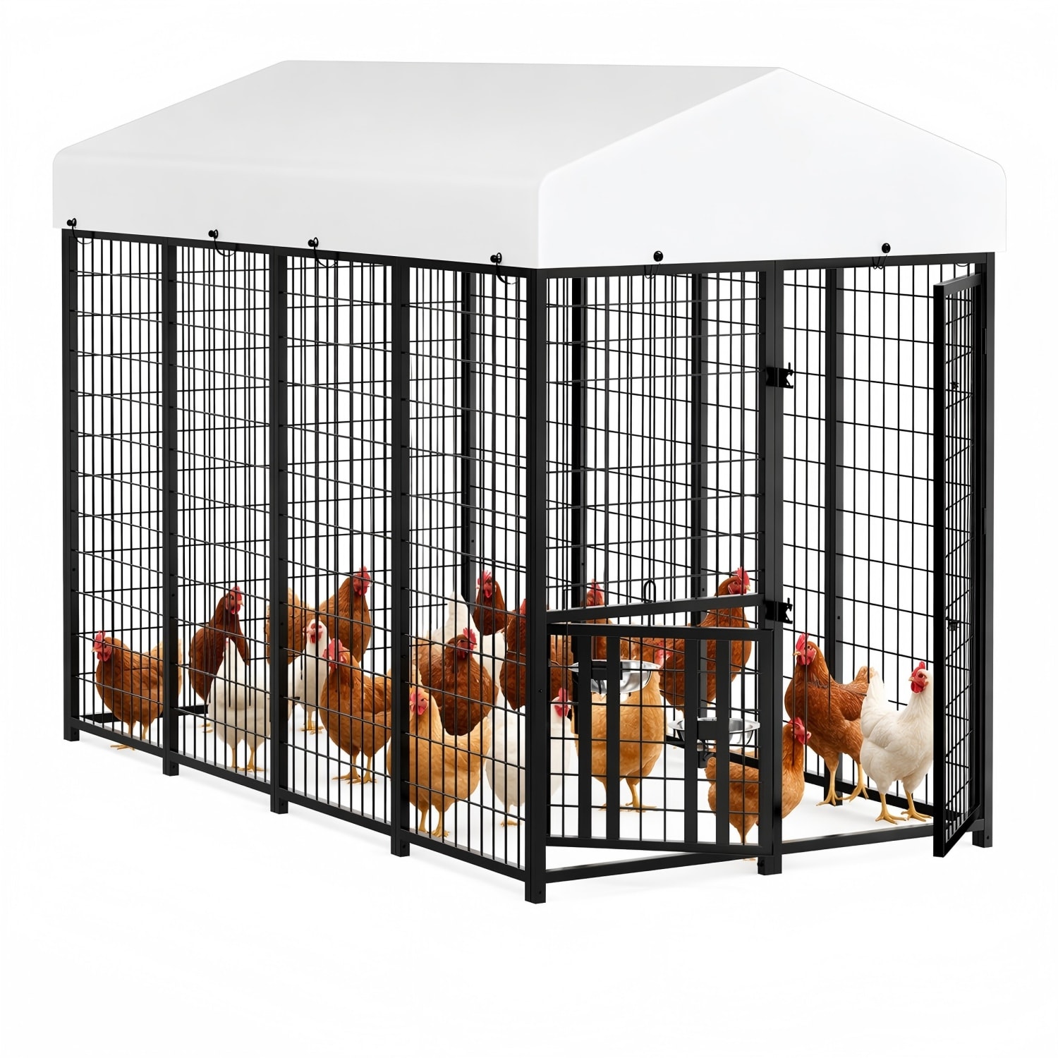 LUXEYARD - 15 Chickens Coop for Chickens Ducks Rabbits  More PredatorResistant Wind  Snow Durable...