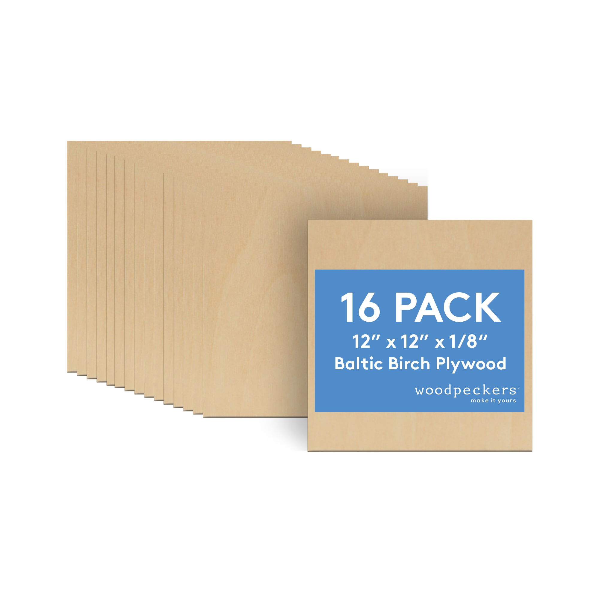 Woodpeckers Crafts MF-PLY-12-12-18-P16 1/8-in x 12-in x 2-ft Birch Plywood