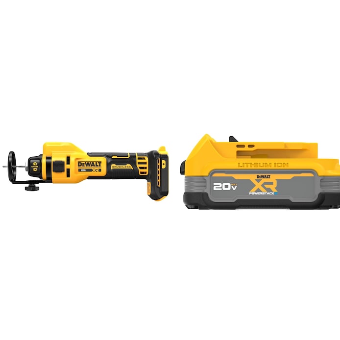 DEWALT XR 1-speed 20-volt Max Cutting Cordless Rotary Tool and XR POWERSTACK 20-V Lithium-ion Battery (1.7 Ah)