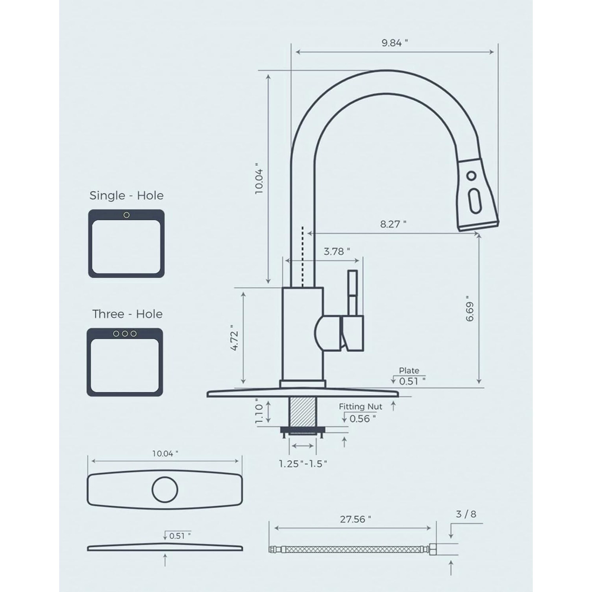 Numhew NHBEN47161 Kitchen-Faucets - View #6