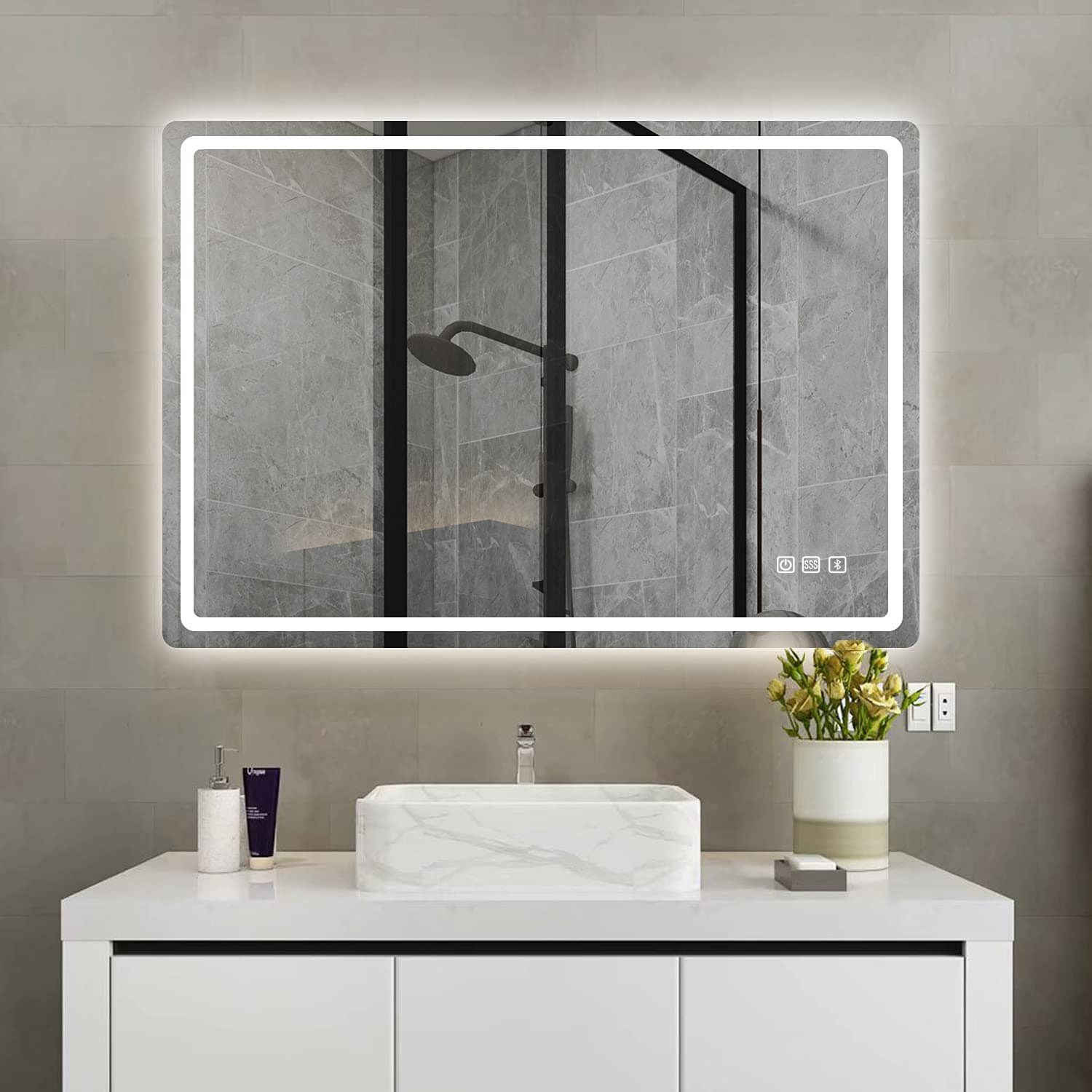 14 Inch X 4 Pieces Square Full Length Mirror Tiles Frameless Wall Mirror  for Vanity Bedroom - China Home Decoration, Bathroom Mirror