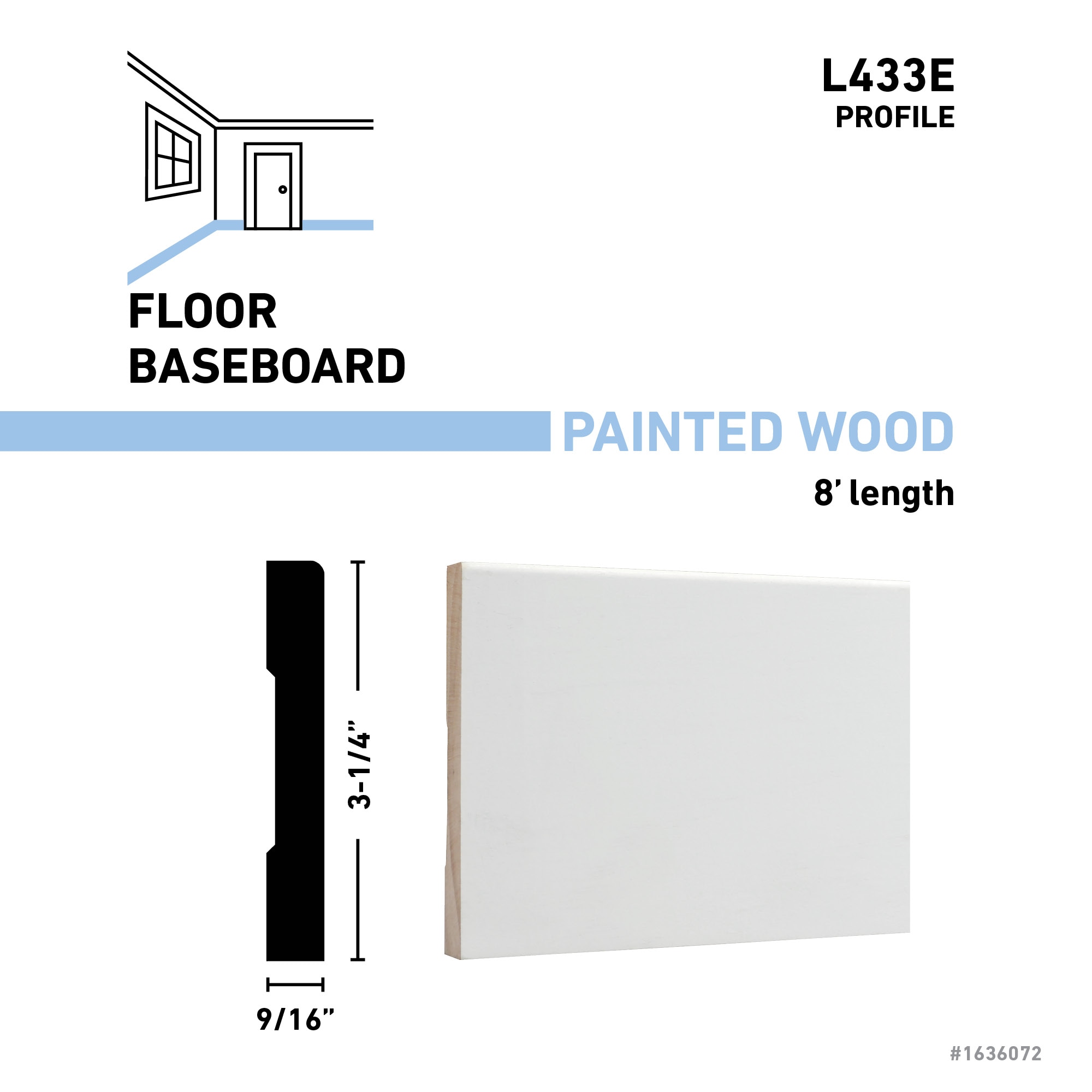 allen + roth L433E8FJPWH Baseboard-Moulding - View #3