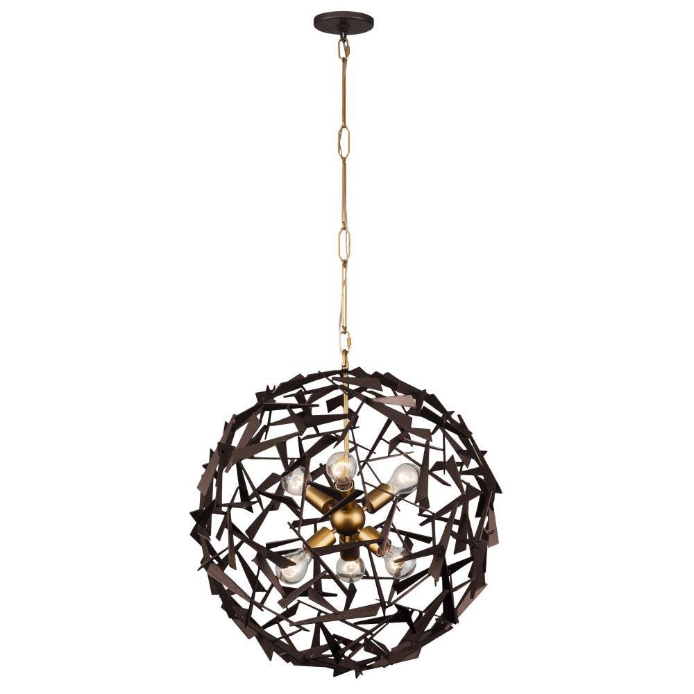 Varaluz 286C06AGRB Pendant-Lights - View #2