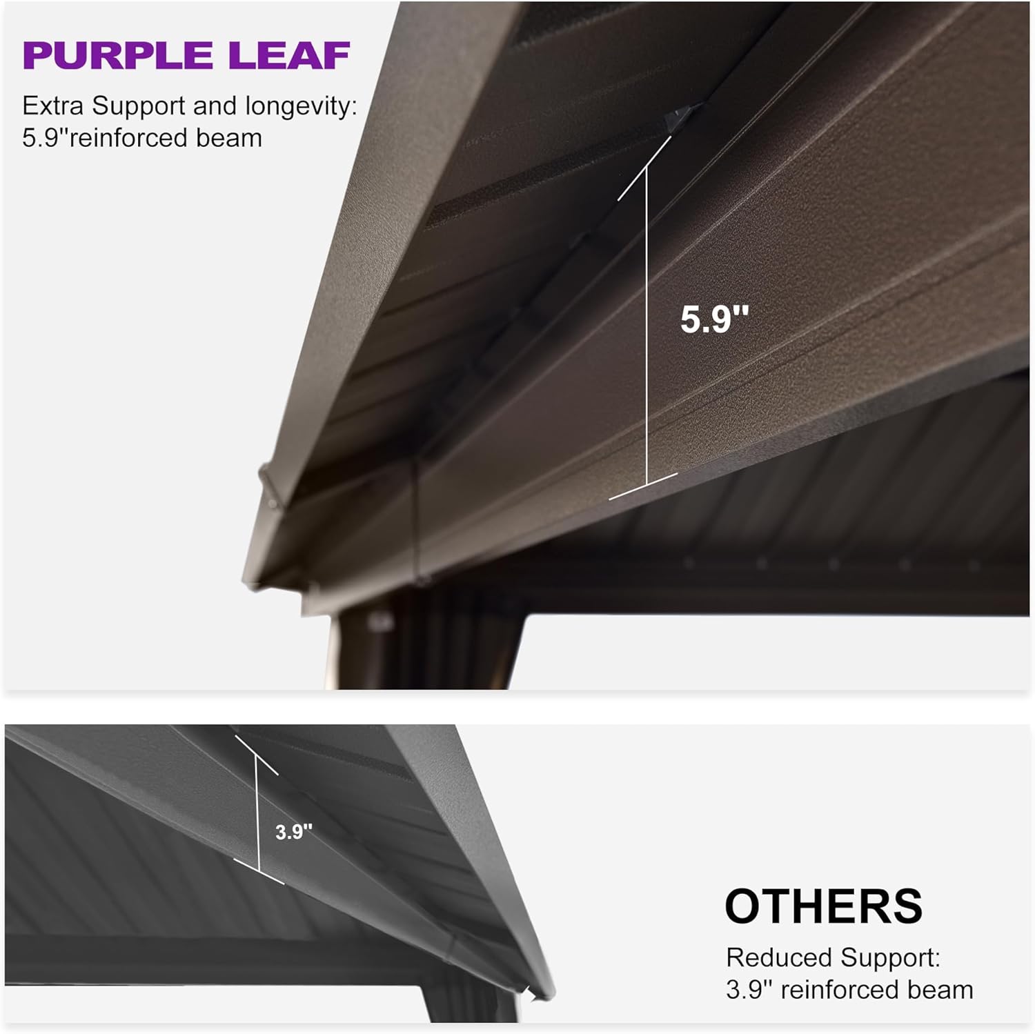 PURPLE LEAF LS03JJHTG1020 Wood-Resin-Gazebos - View #3