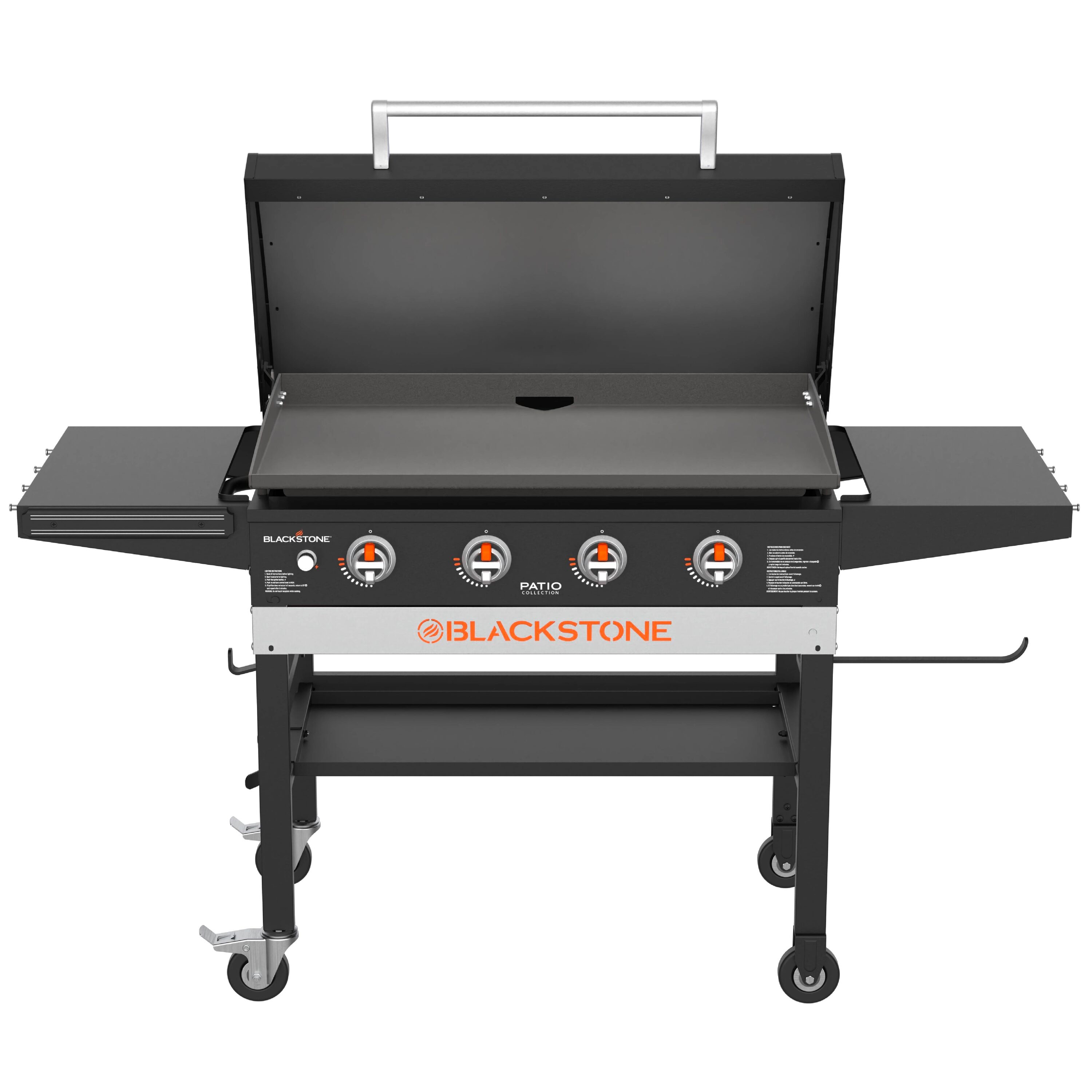 Blackstone 36 in. Liquid Propane Gas Flat Top Griddle with Side Tables -  Black