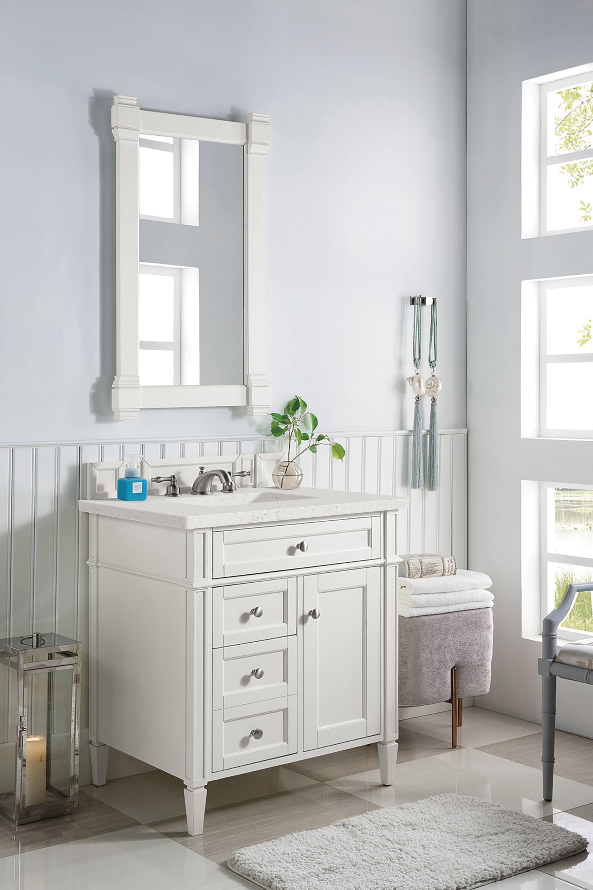 James Martin Vanities 655-V30-BW-3LDL Bath-Vanity-Combo - View #3