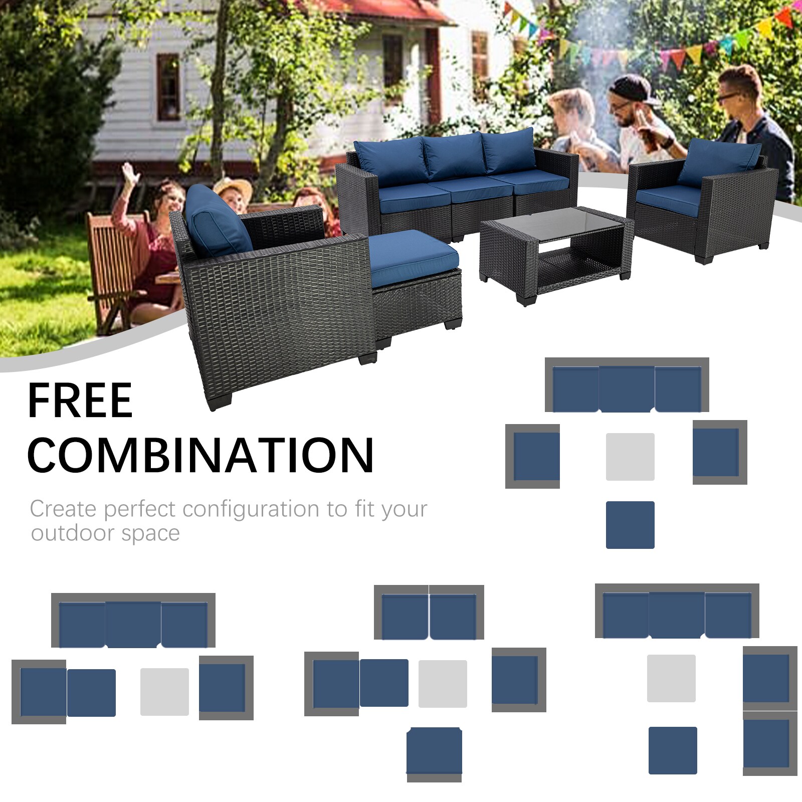 Damerin N7CS40 Patio-Conversation-Sets - View #9