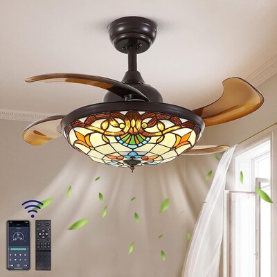 Indoor Fandelier Ceiling Fan And Remote