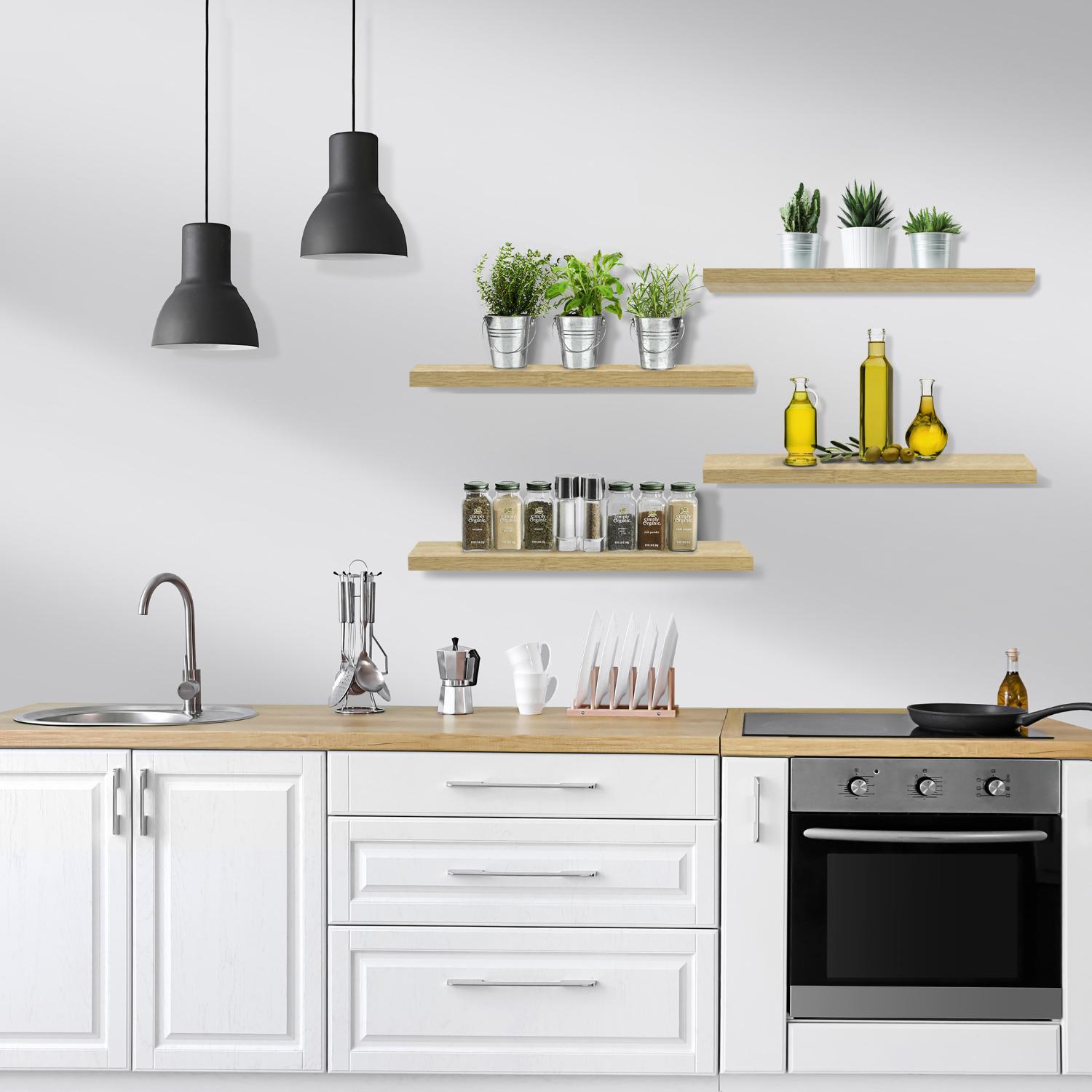SORBUS WD-FLT4-MPW Wall-Mounted-Shelving - View #5