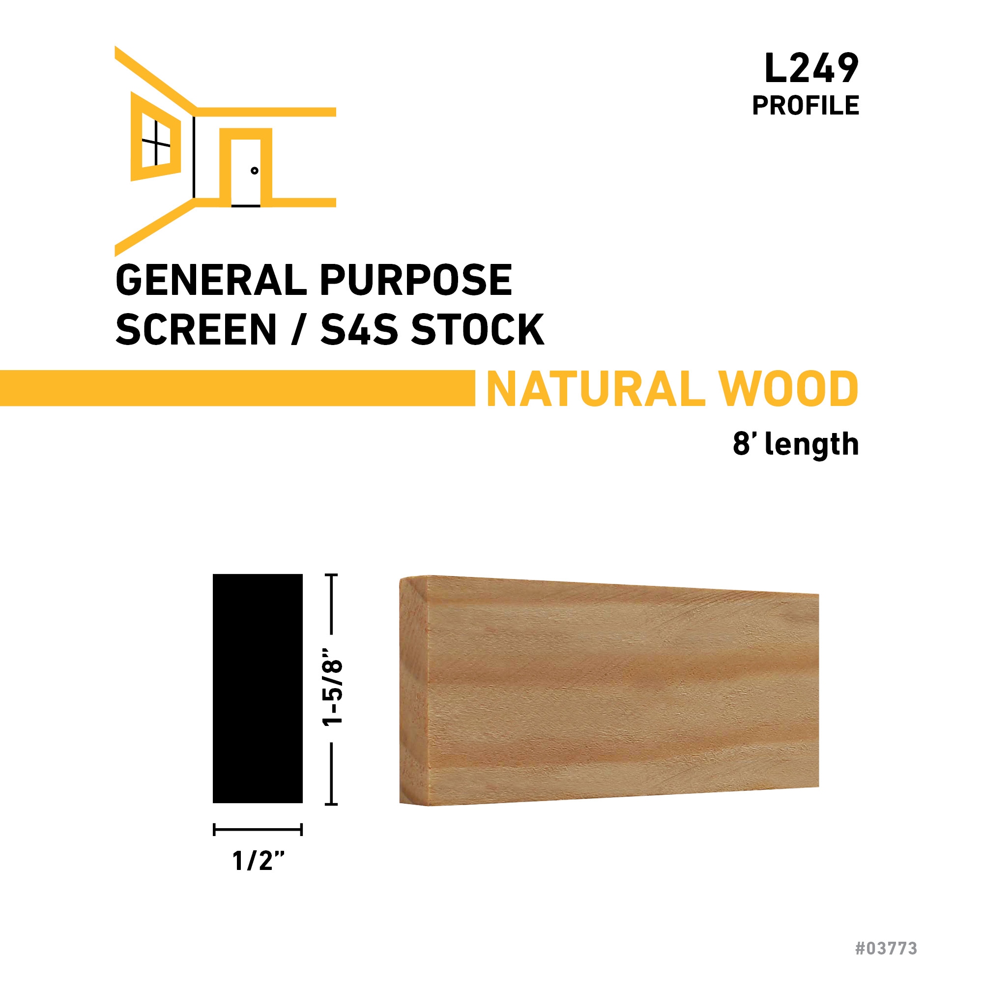 RELIABILT L 249 8PINE Square-Lattice-Moulding - View #3