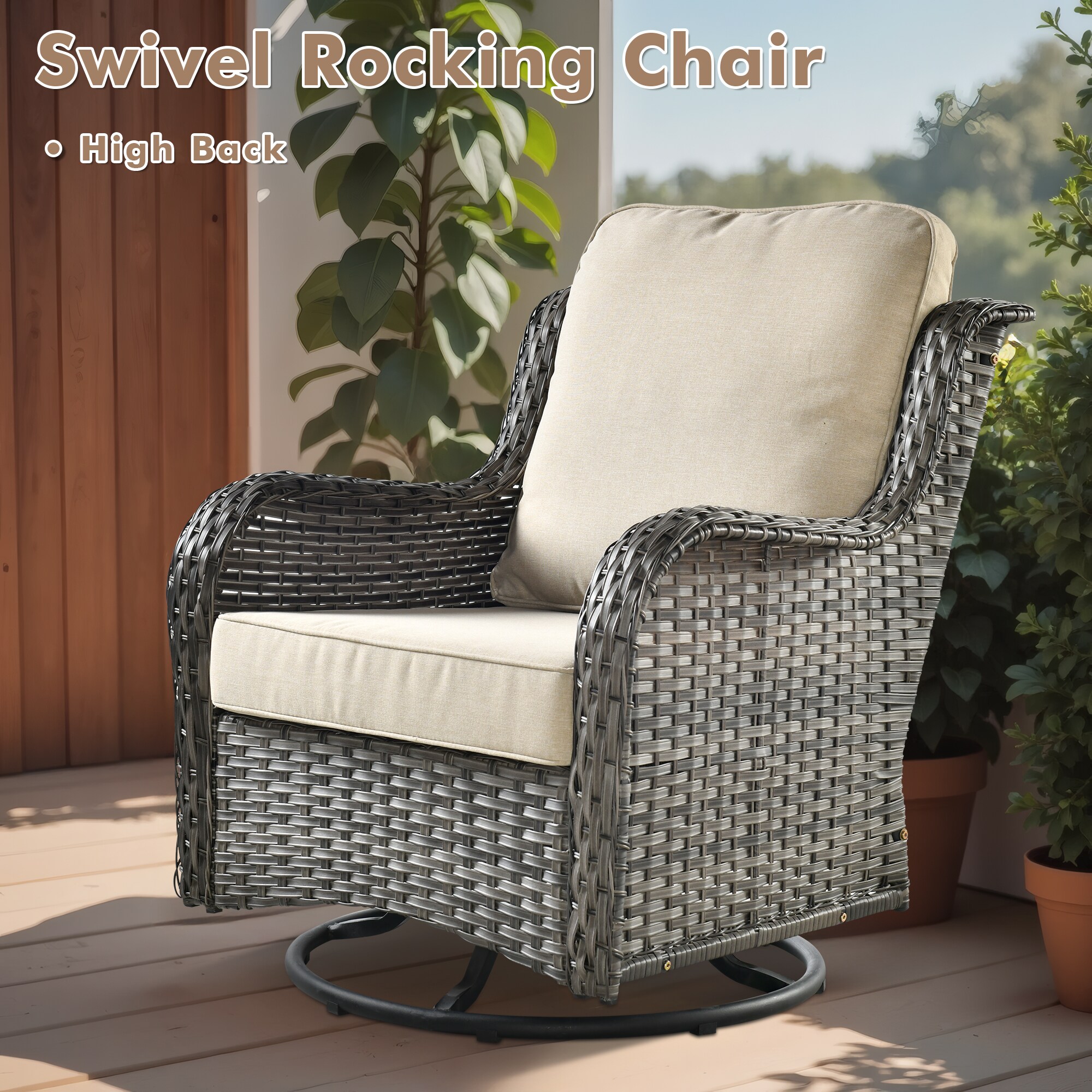 XIZZI XIGNDS6074-NTCRC3 Patio-Conversation-Sets - View #2