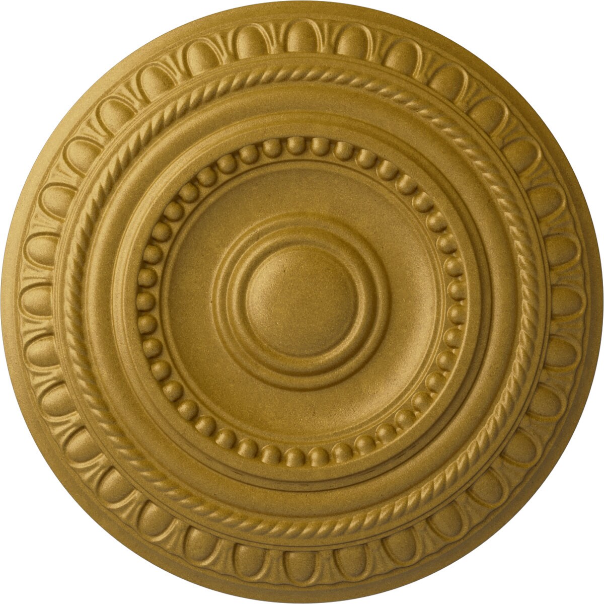Ekena Millwork CM15ARPGS Artis 15.75-in W x 15.75-in L Painted Pharaohs Gold Polyurethane Whole Ceiling Medallion