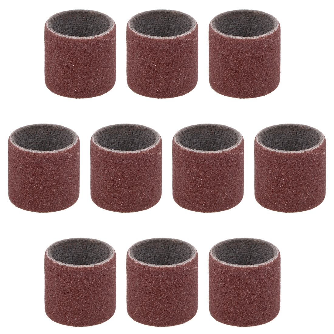 Unique Bargains 1/2 Inch x 1/2 Inch Sanding Sleeves 400 Grits Sandpapers Band Drums 10pcs #S26031300UX4444