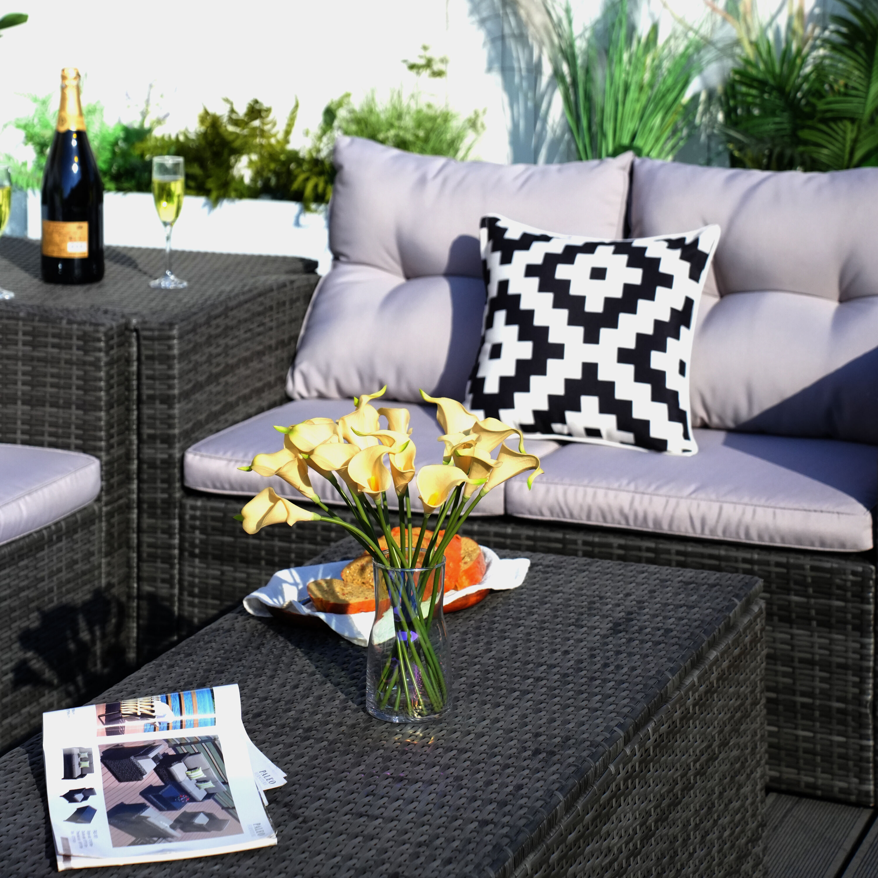 Moda Furnishings MOS-1503-G Patio-Conversation-Sets - View #10