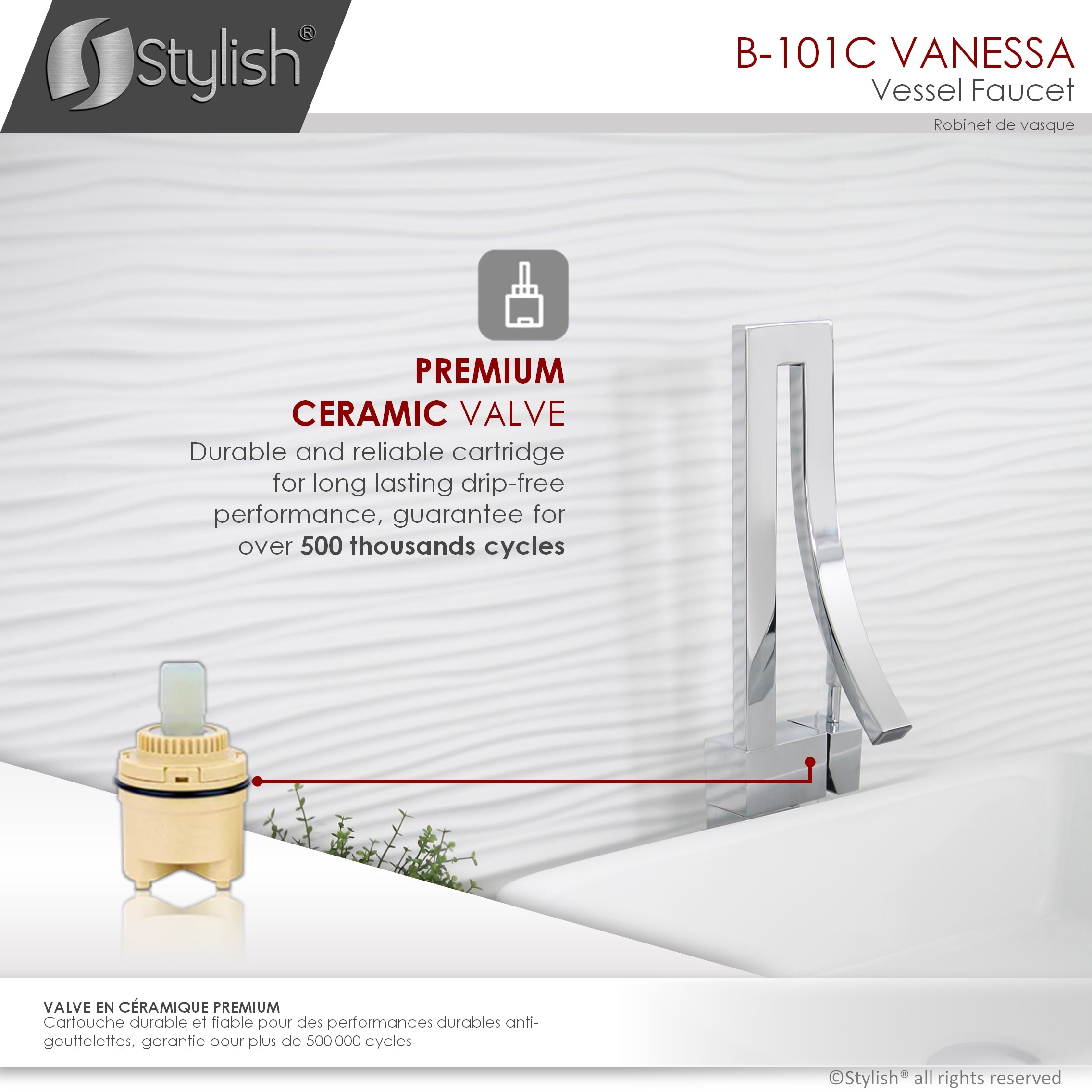 Stylish B-101C Lavatory-Faucets - View #6