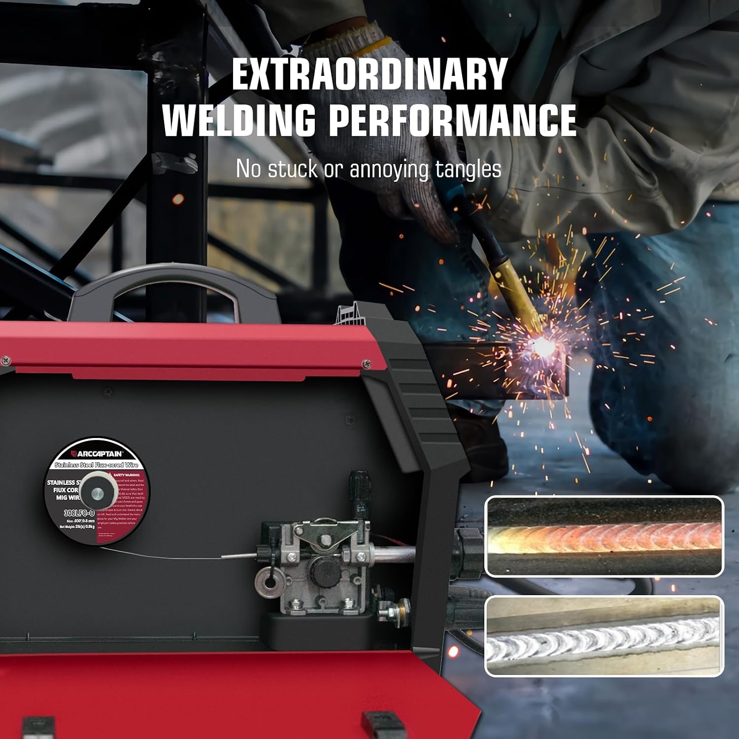 Arccaptain AR308LFC-O2 Consumable-Welding-Wire - View #6