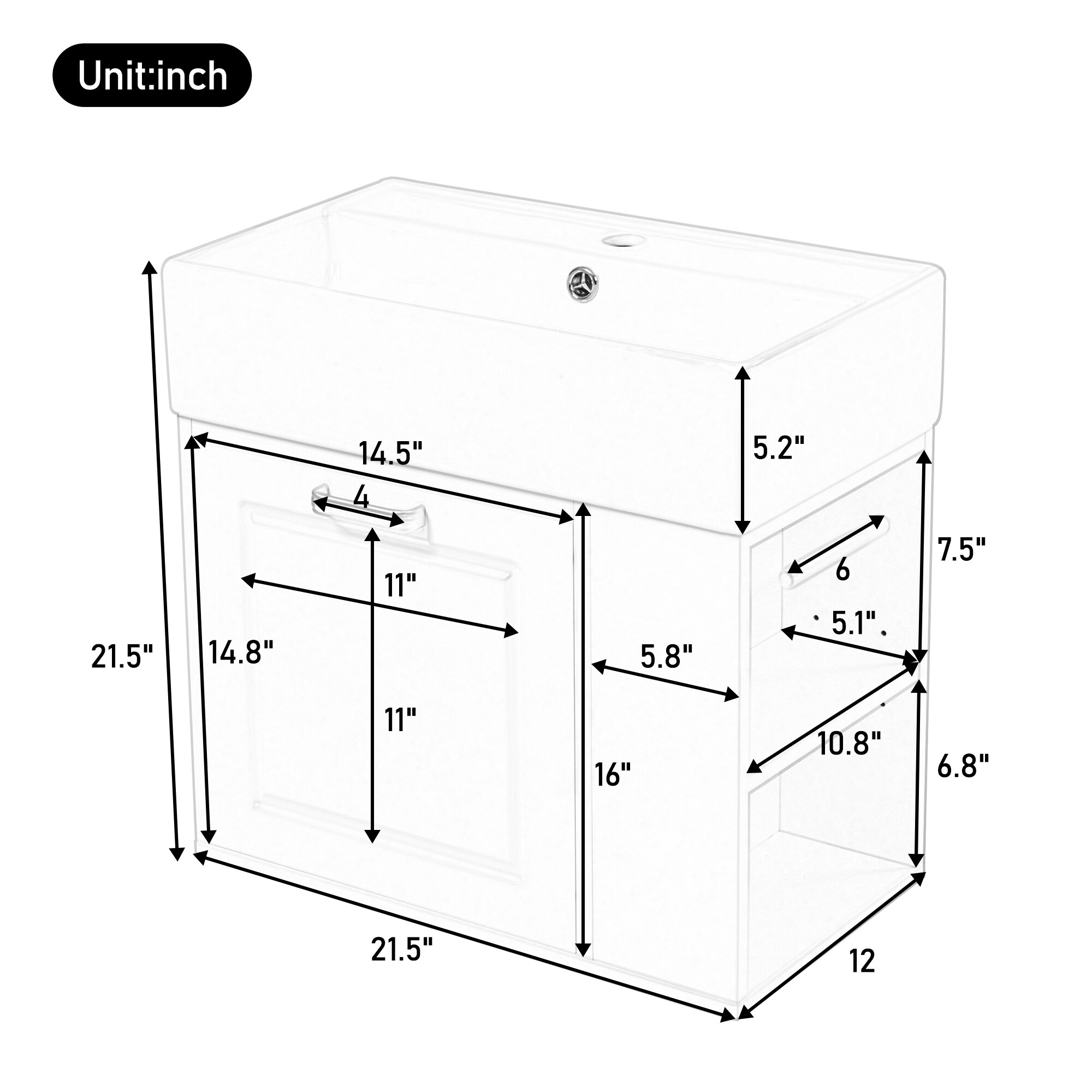 LOVMOR SF-WO-N759P292550B Bath-Vanity-Combo - View #6