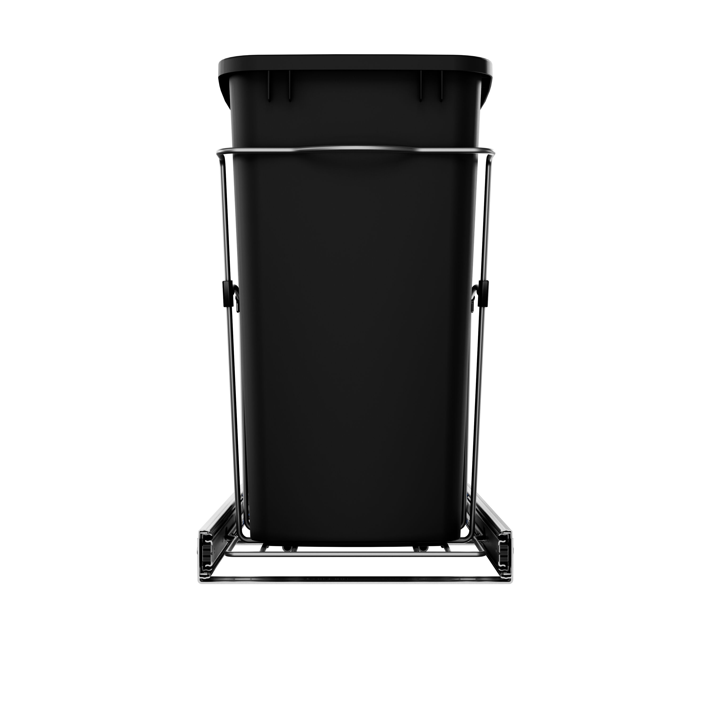 Rev-A-Shelf 35-Quart Soft Close Single Pull Out Trash Can RV-12PSC