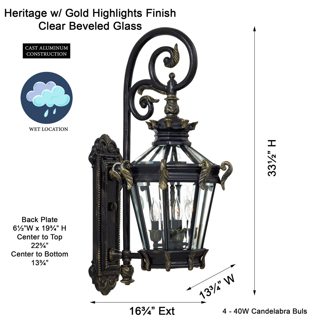 Minka Lavery 8932-95 Outdoor-Wall-Lighting - View #6