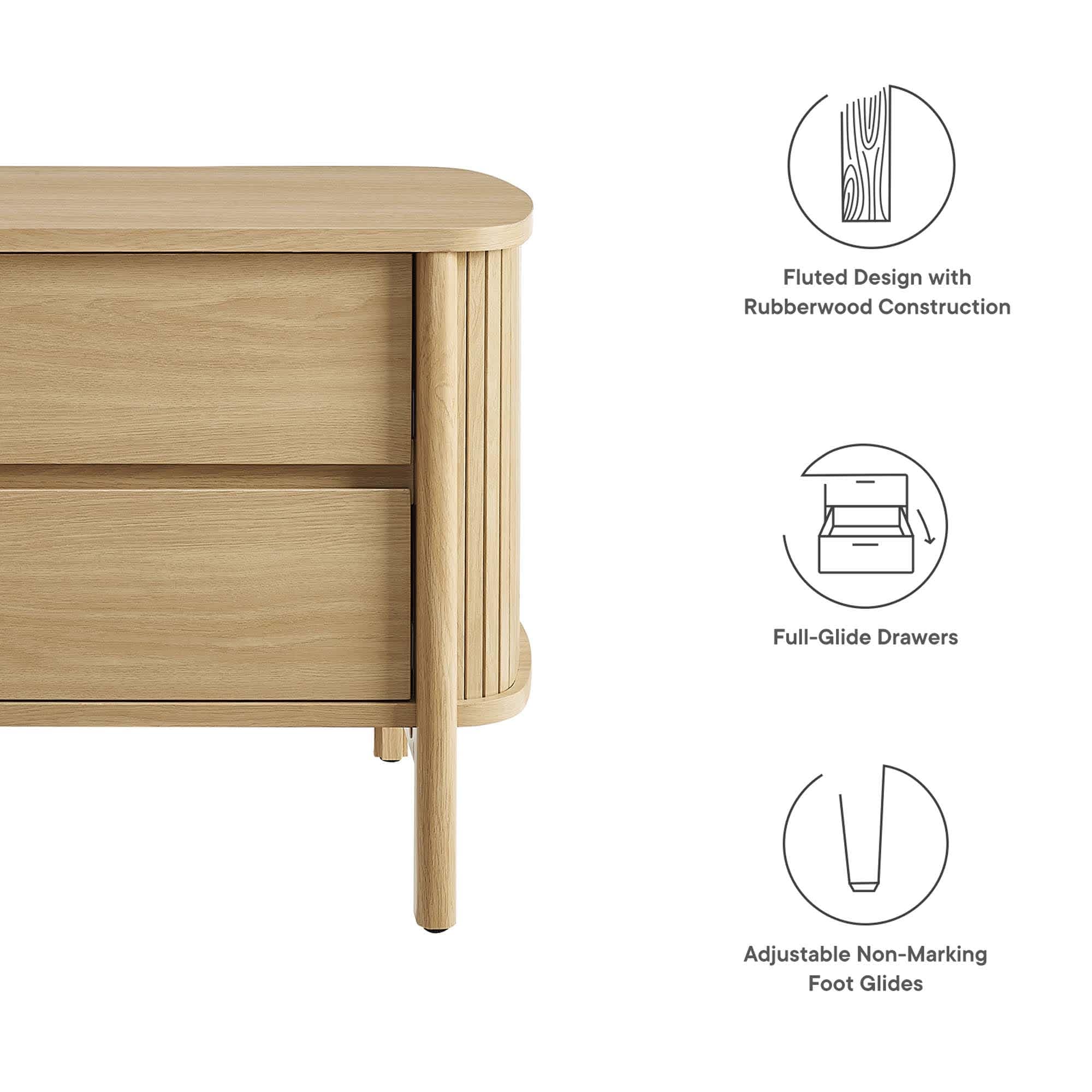 Modway MOD-7158-OAK nightstands - View #2