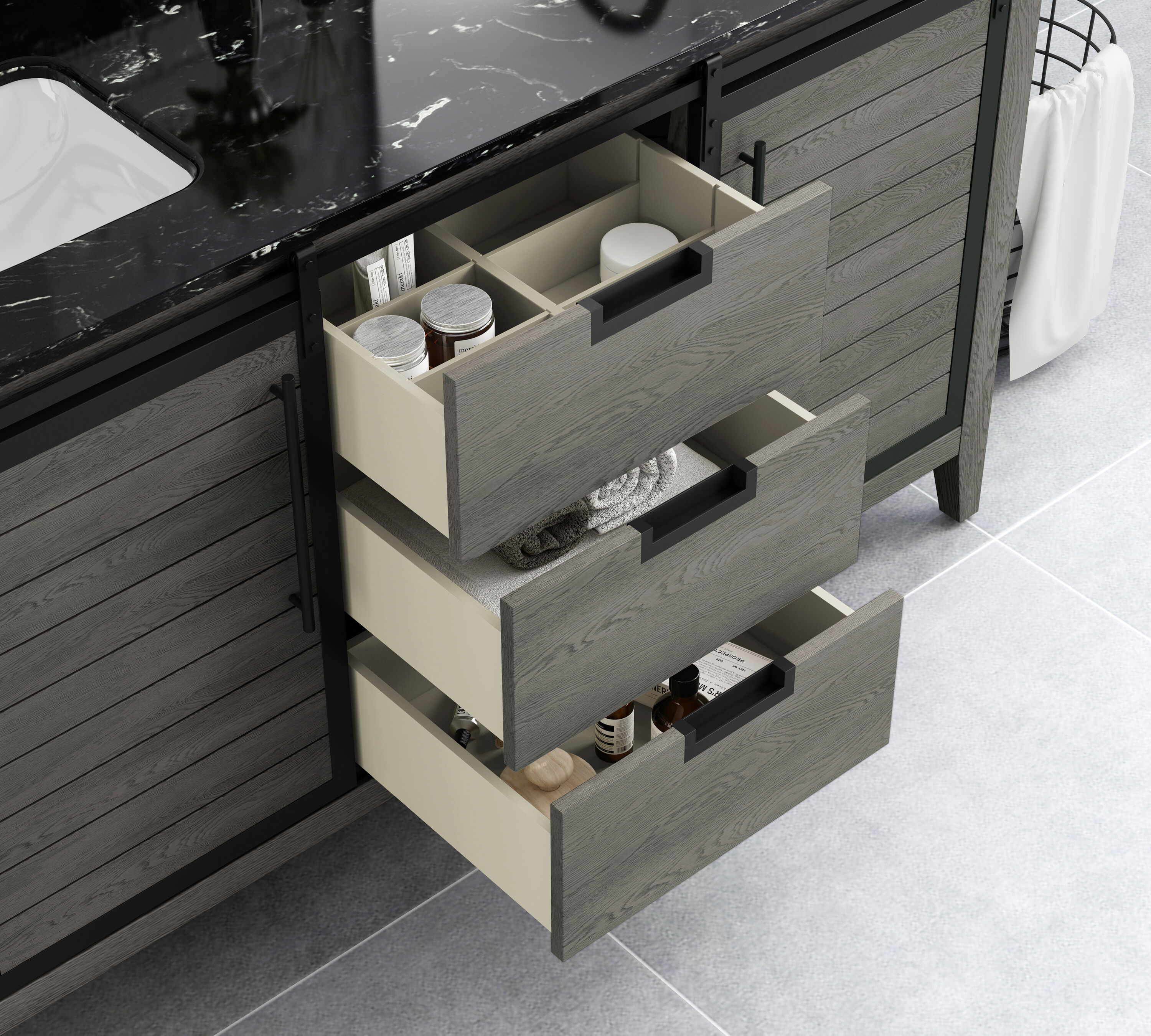 allen + roth TJ-0113V6022GR Bath-Vanity-Combo - View #9