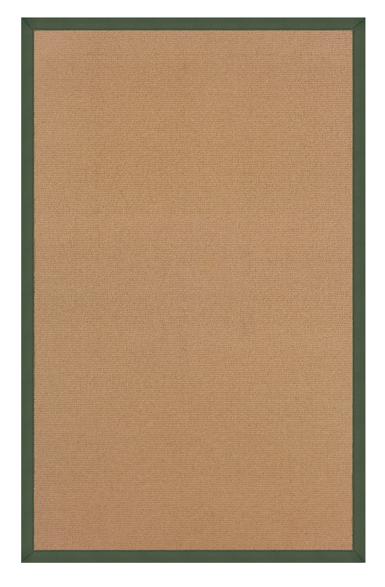 Linon RUG-AT030546 Athena 4 X 6 (ft) Wool Cork/Green Wool Indoor Border Area Rug