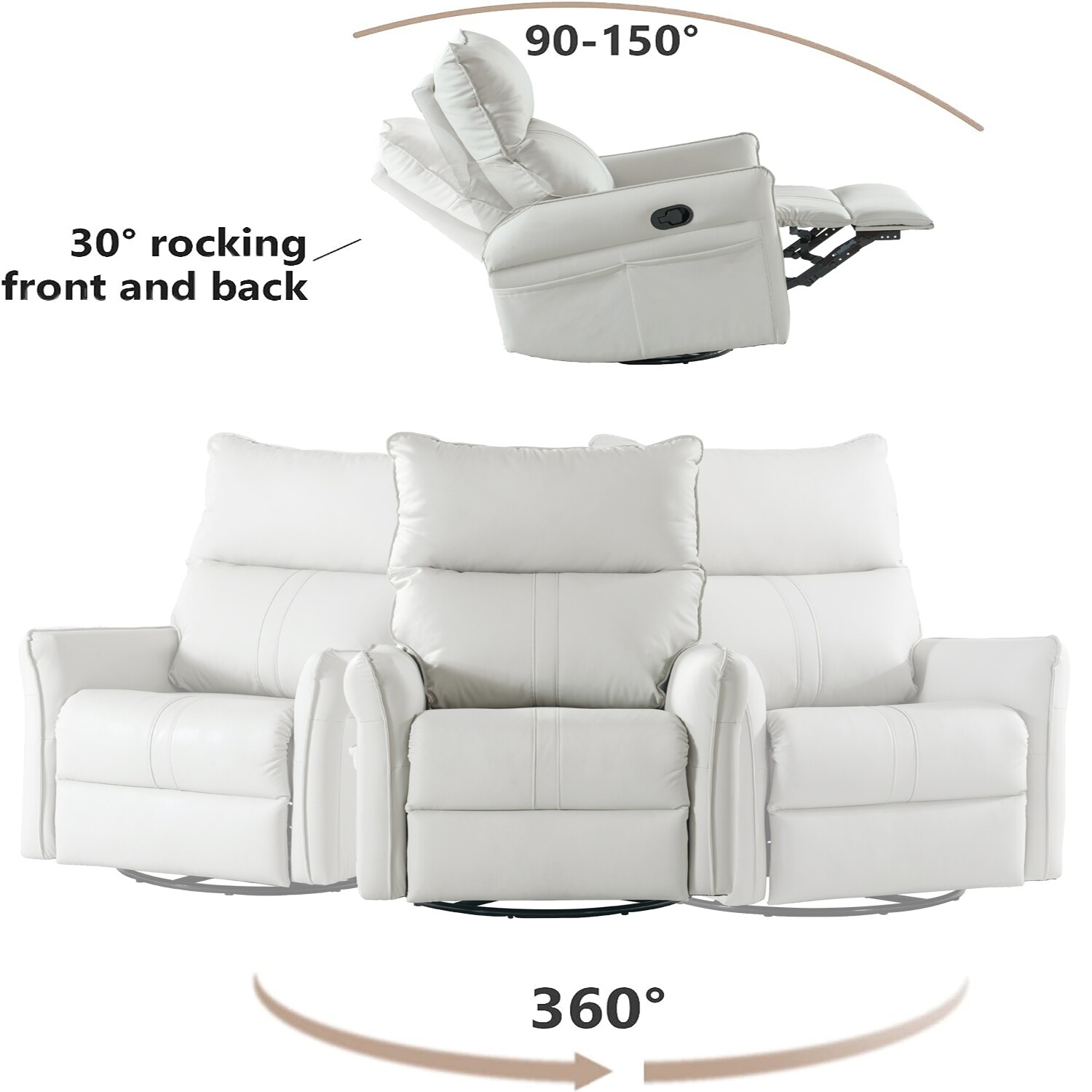 GZMR GM-W1003 recliners - View #6