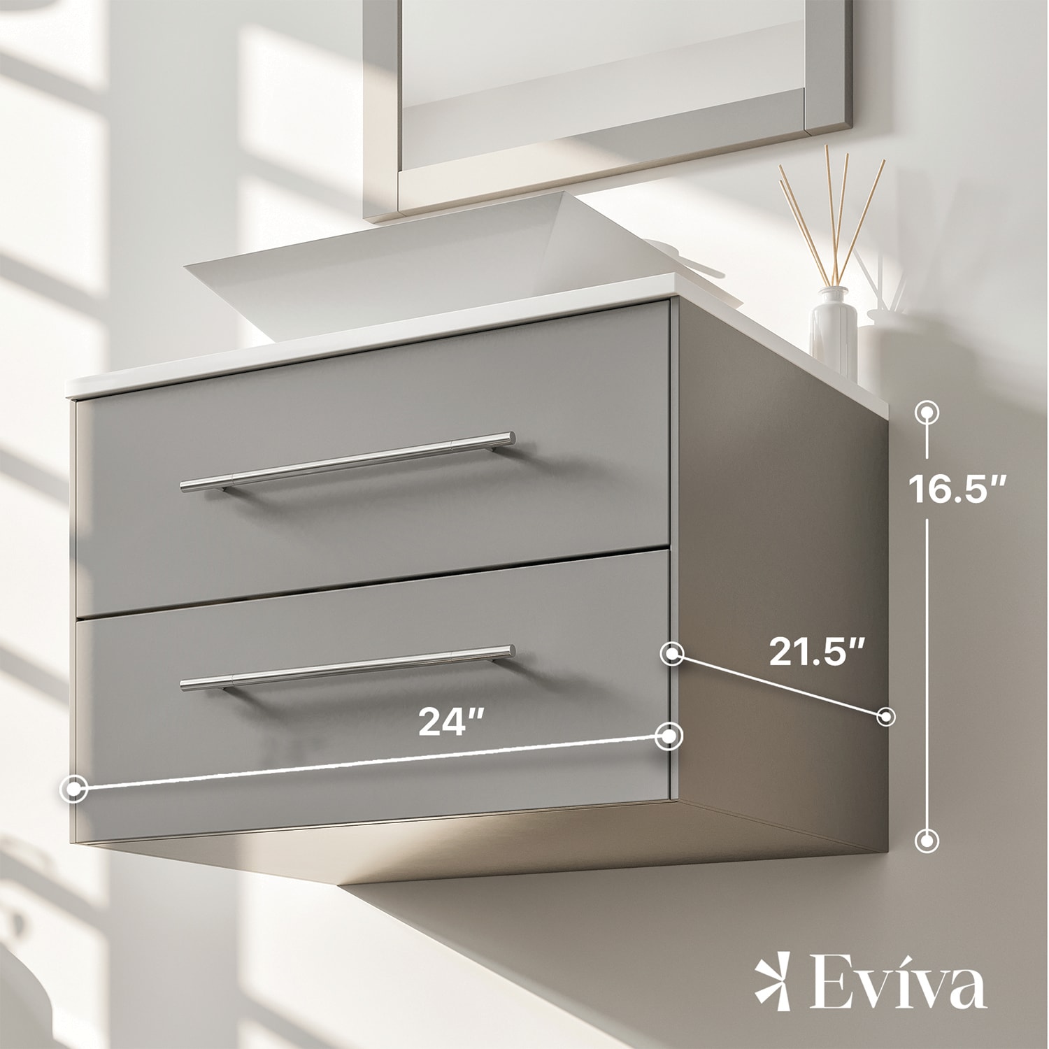 Eviva EVVN147-24GR Bath-Vanity-Combo - View #2